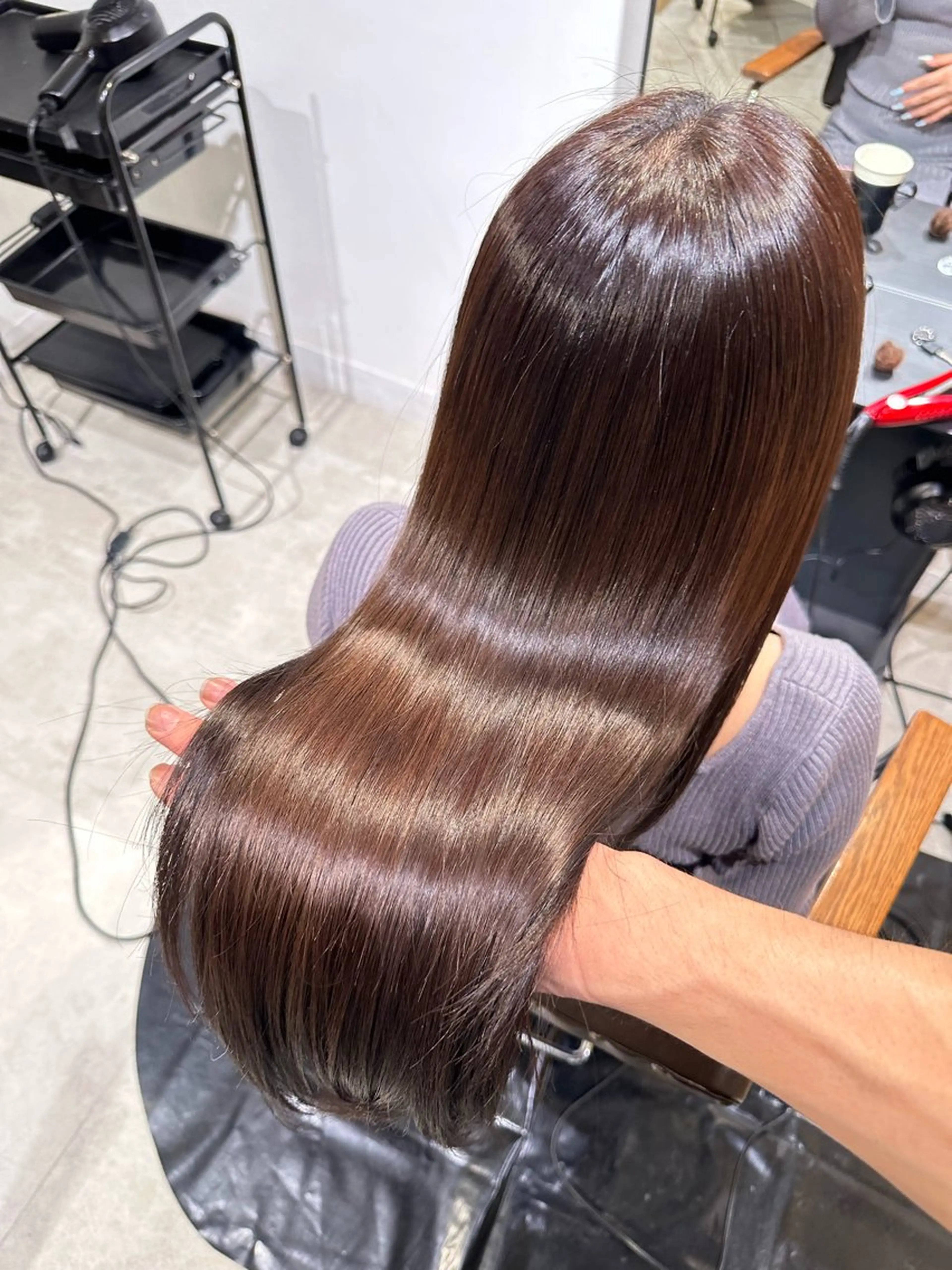 ロング ヘアカラー トリートメント DXシェアサロン渋谷所属・縮毛矯正🌝髪質改善 🌝しじたかゆきのヘアスタイル