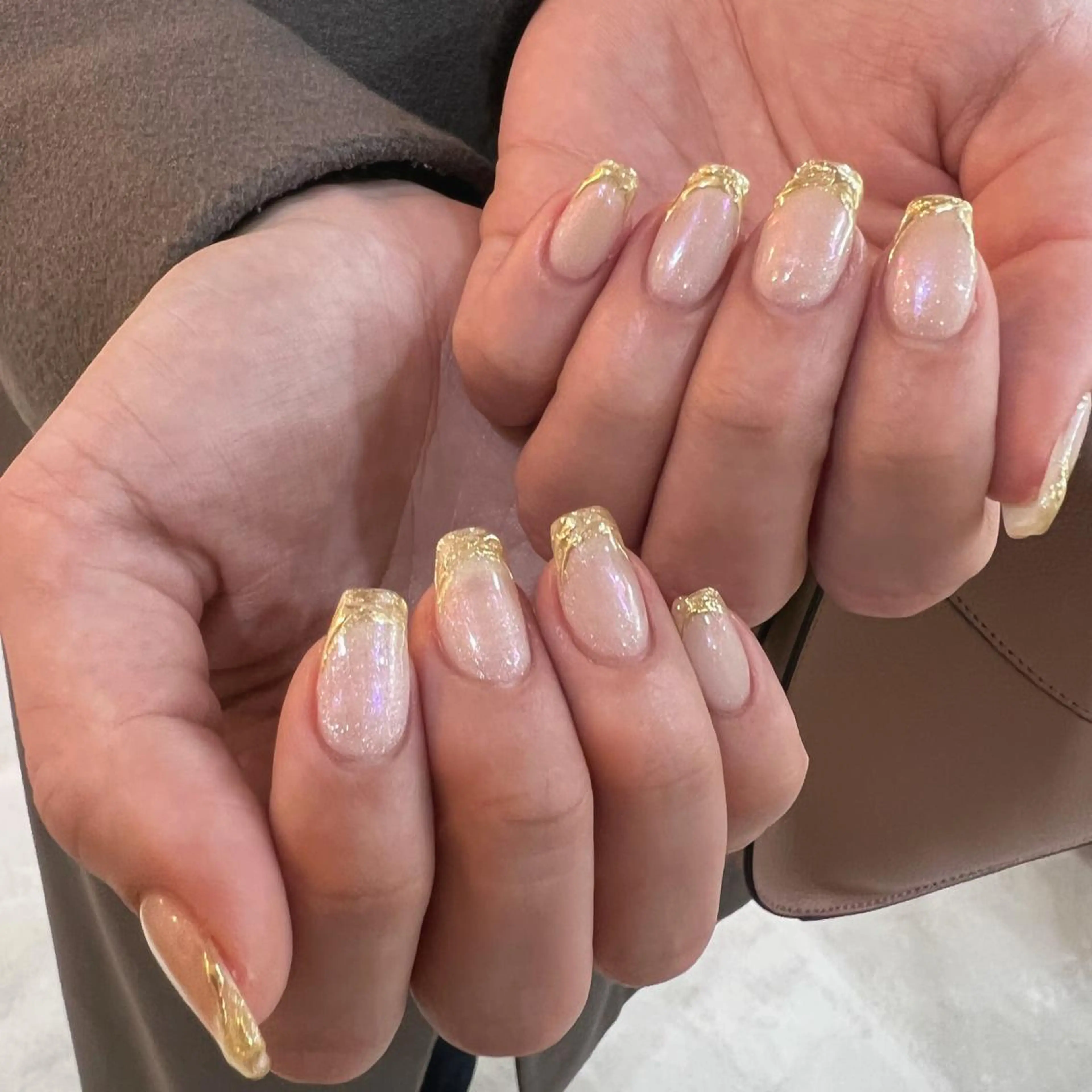 ネイル クリアネイル フレンチネイル キラキラネイル ミラーネイル ニュアンスネイル 酒井 サカイのネイルデザイン