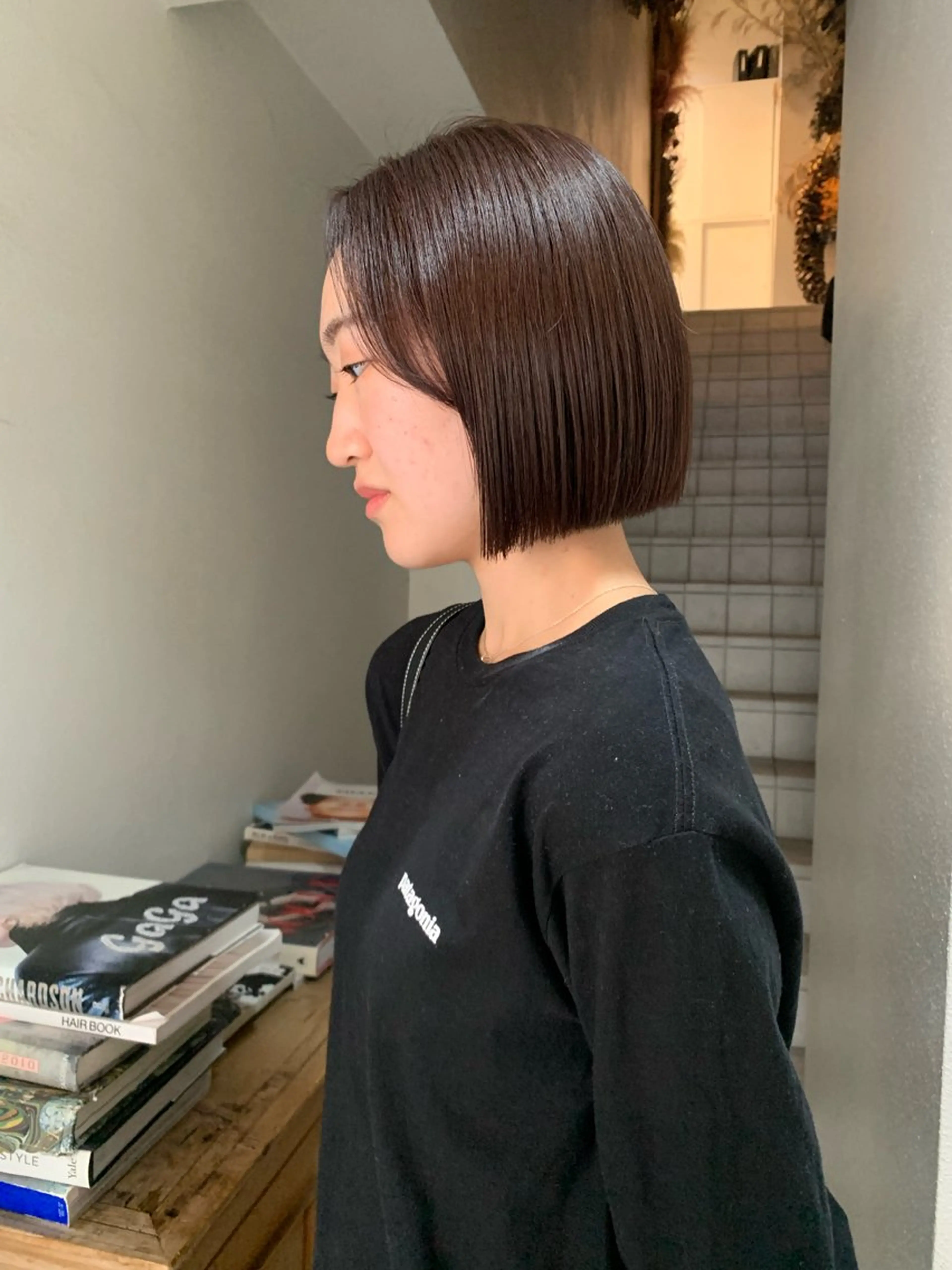 ショート カラー 縮毛矯正 原田 智行のヘアスタイル