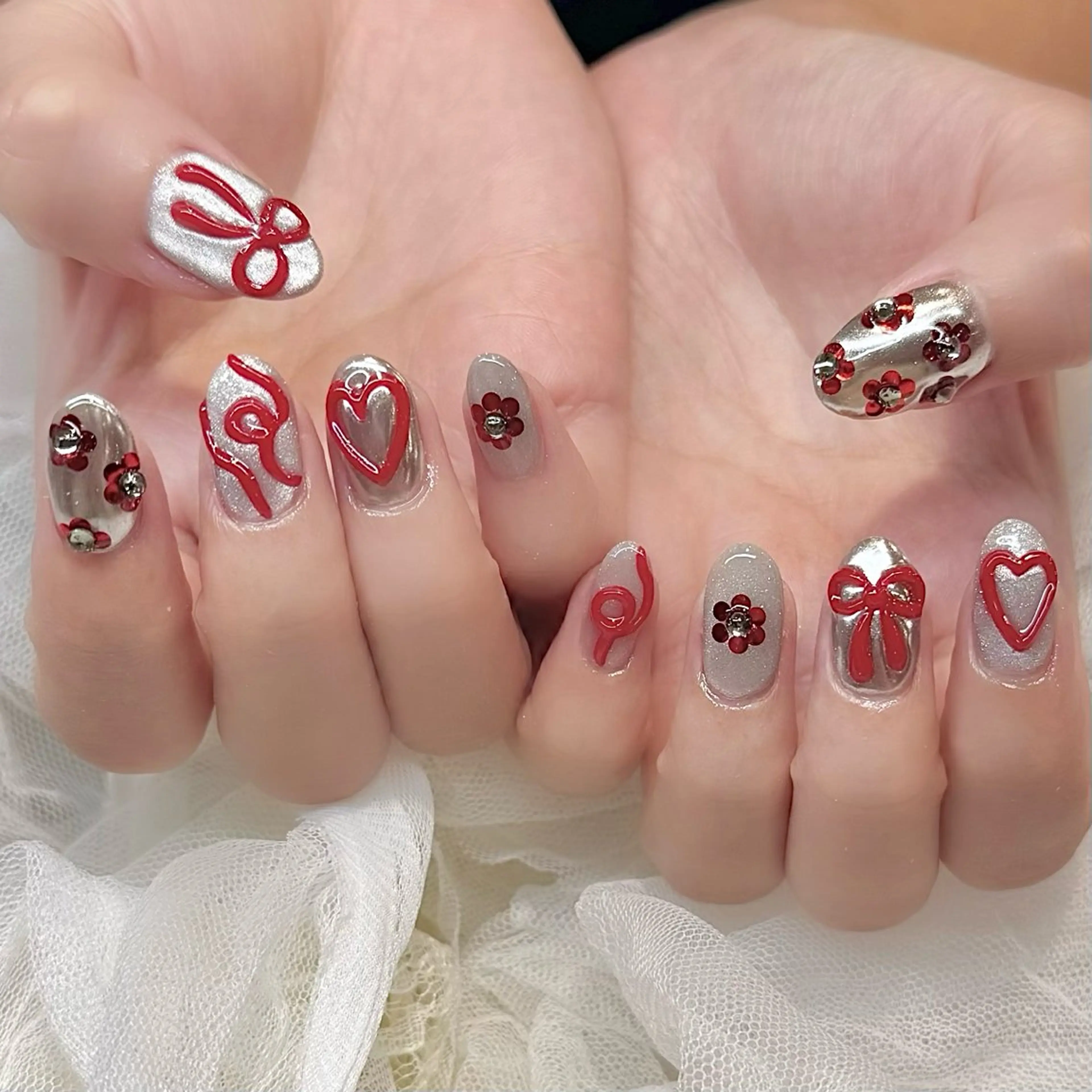 ネイル ハンドネイル 新井 ひなののネイルデザイン