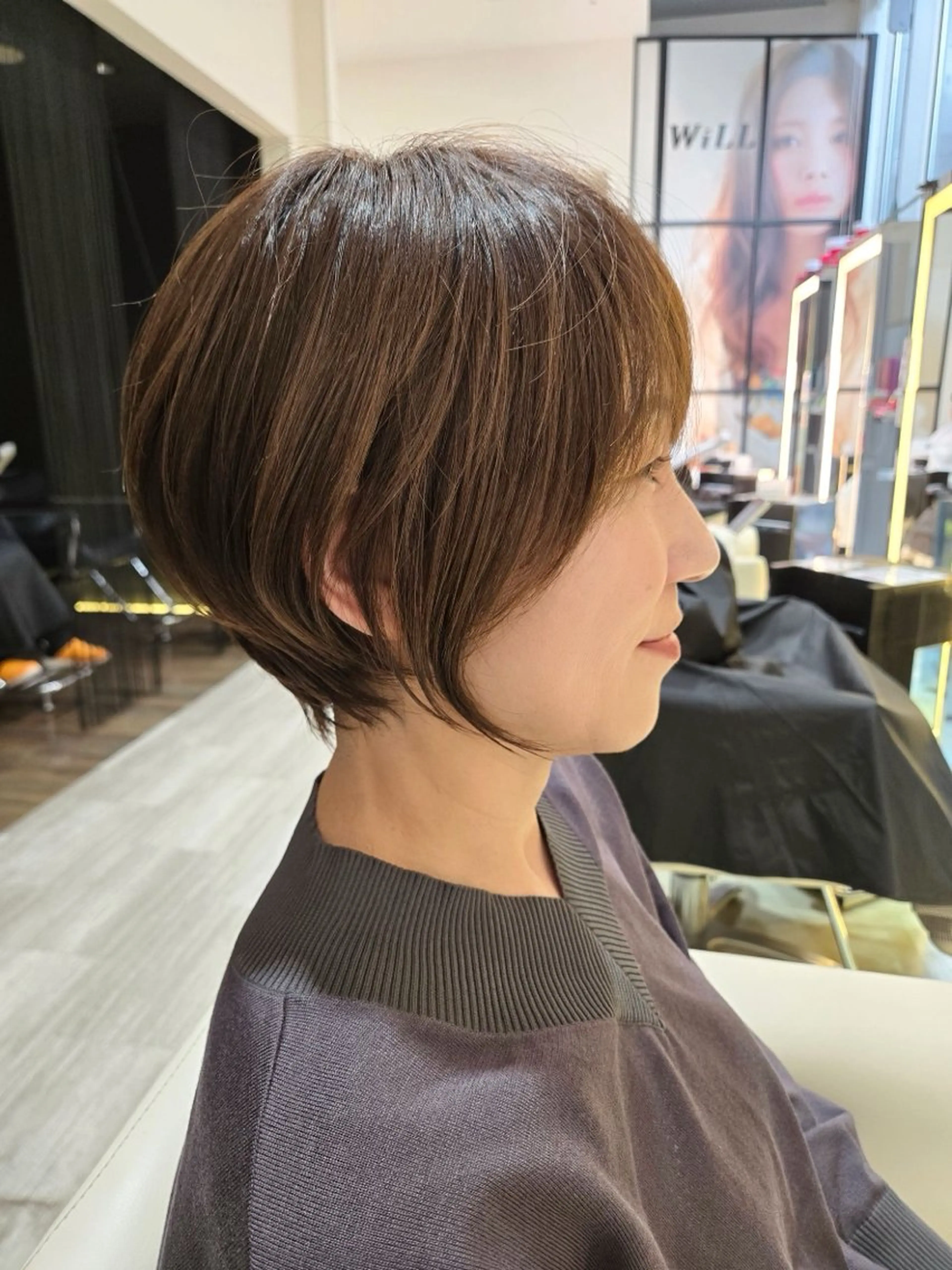 ショート ショートボブ ボブ ショートヘア 小顔カット 南 菜花のヘアスタイル