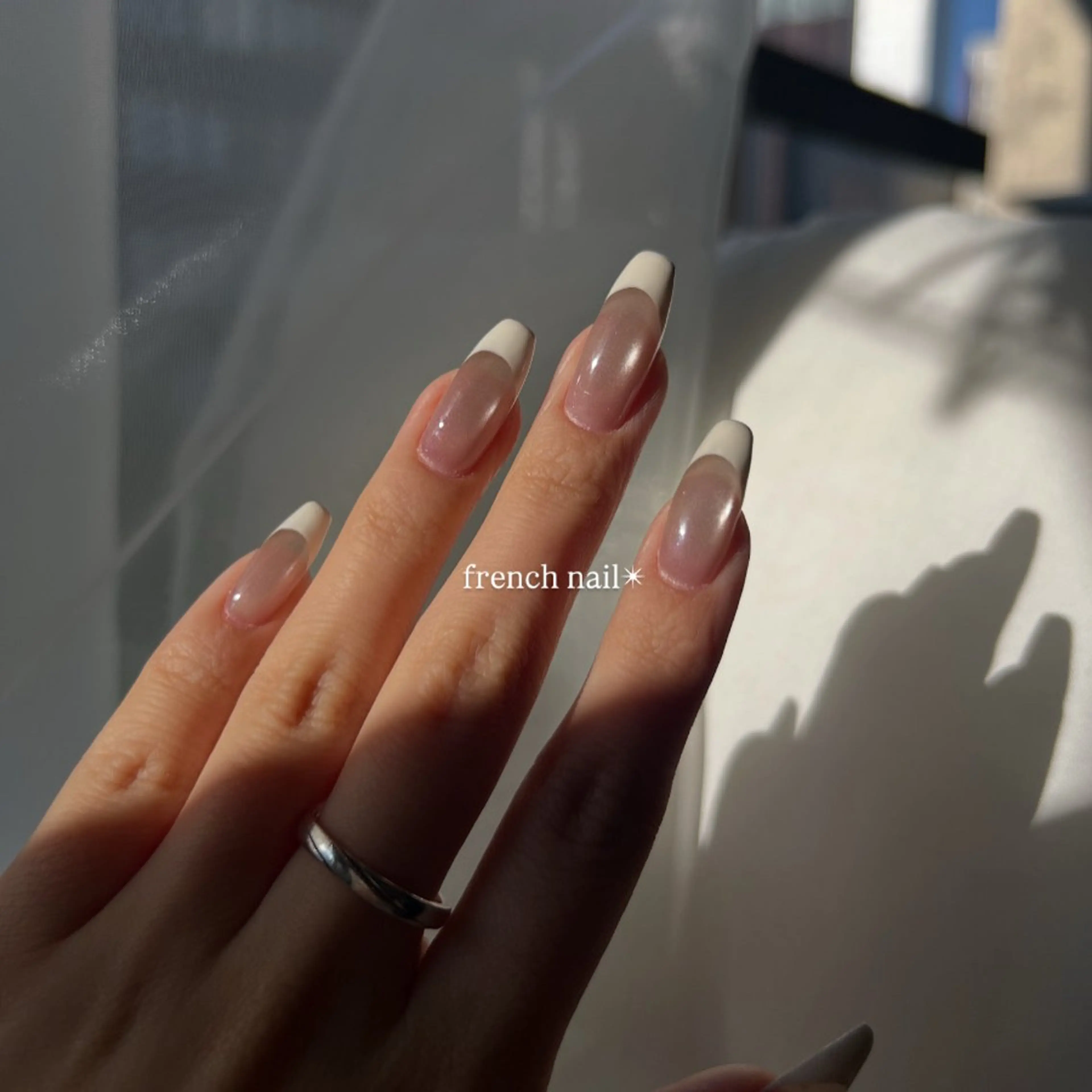 ネイル フレンチネイル 金木犀　札幌駅前店所属・金木犀ネイルサロン 三浦のネイルデザイン