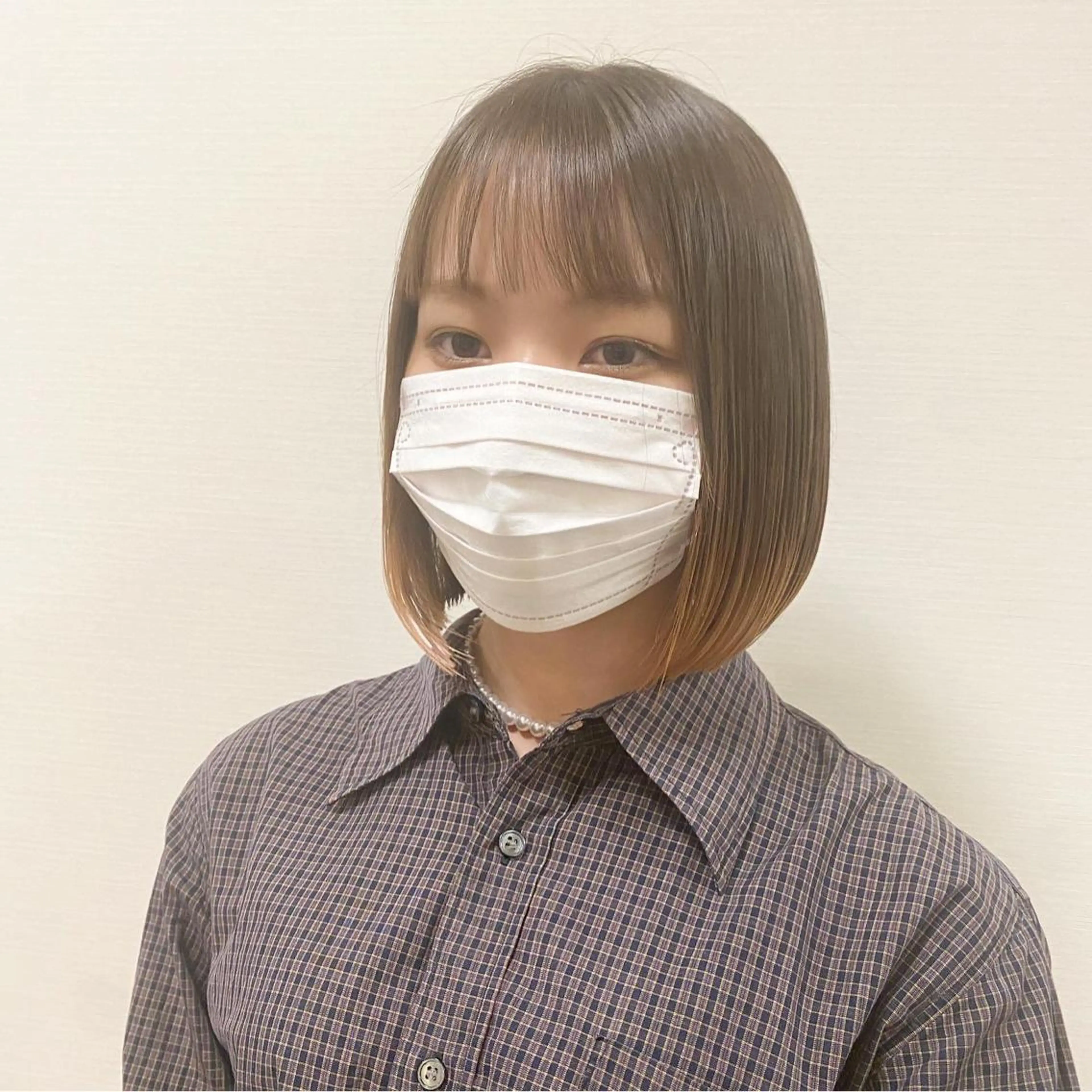 ショート カラー ヘアアレンジ ワンレンボブ ショートボブ ボブ 髪質改善 ショートヘア 🌿ブリーチ/髪質 改善/🌿‬JINのヘアスタイル