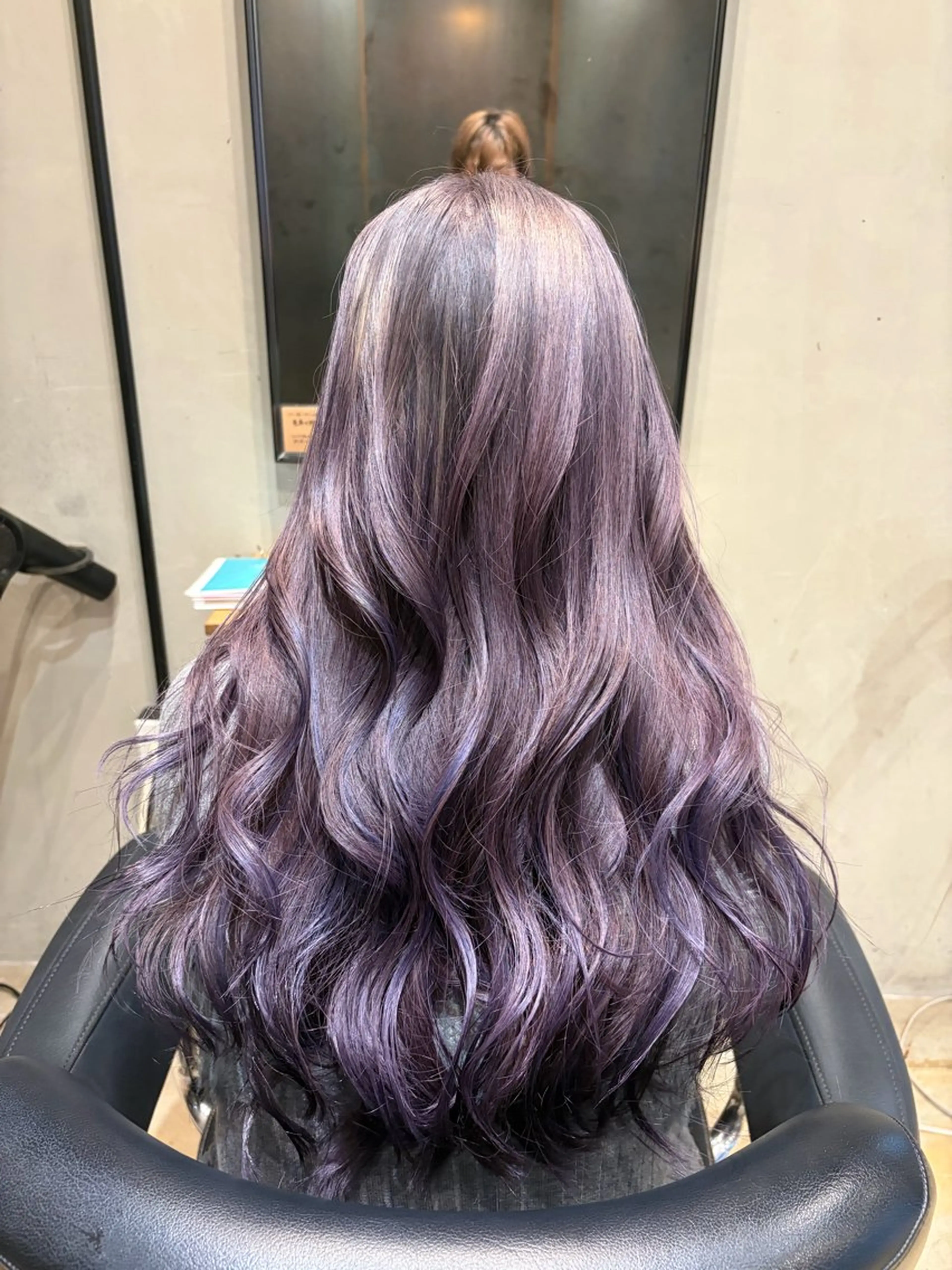 ロング カラー カット ヘアカラー トリートメント みわ/博多 ブリーチ/メンズヘアのヘアスタイル