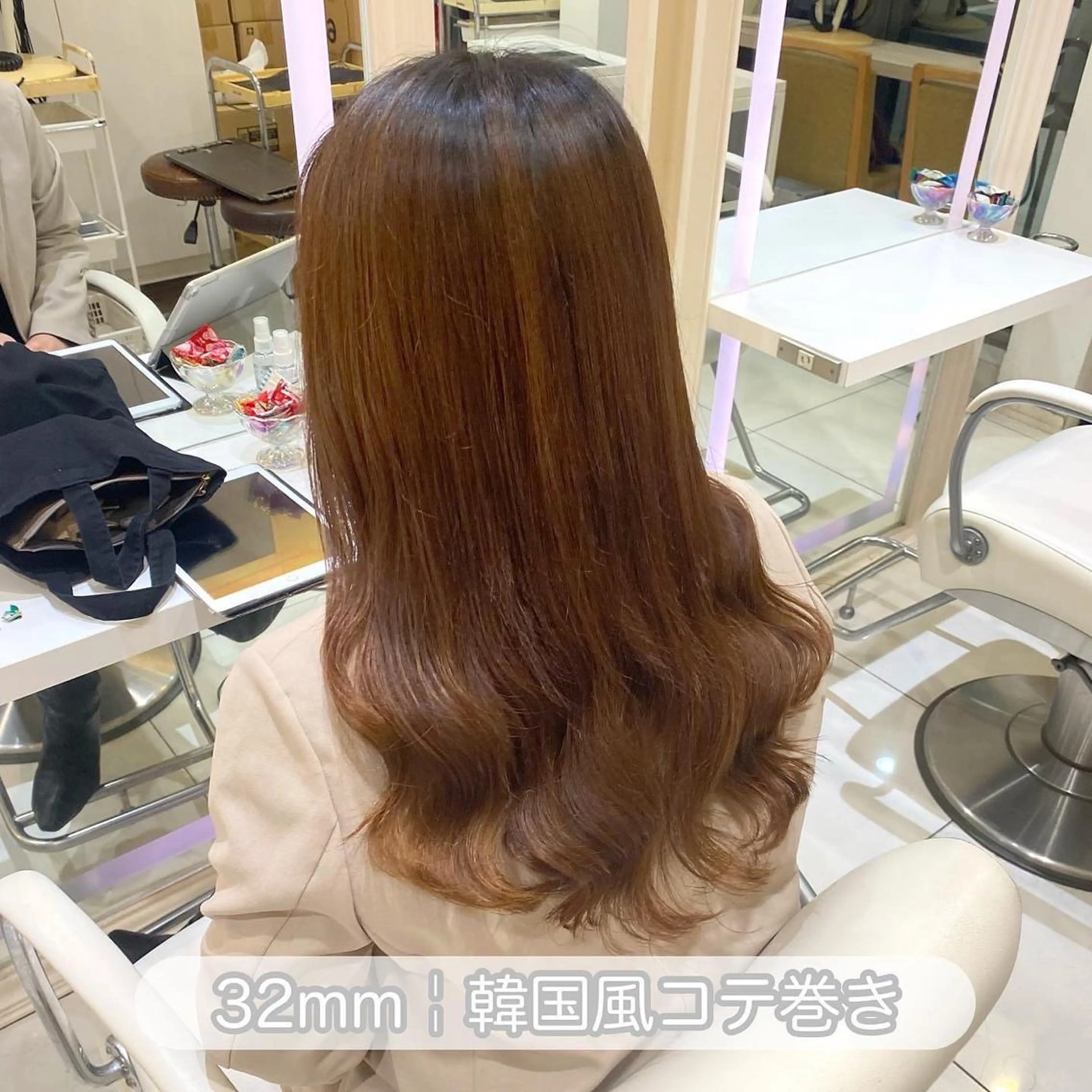セミロング パーマ セミロングパーマ 韓国風ヘア カット パーマ トリートメント mako︴ Euphoriaのヘアスタイル