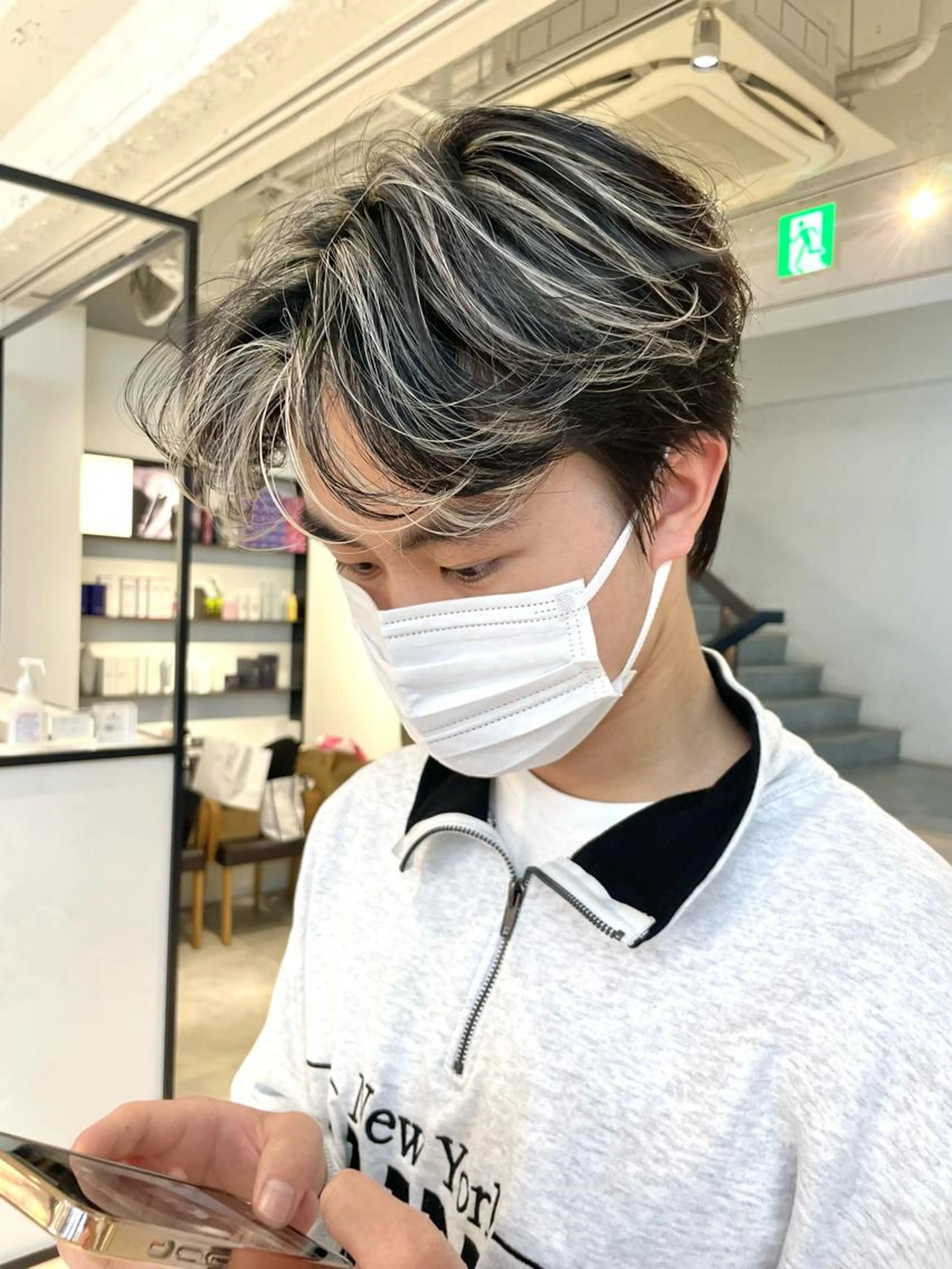🧑🏻‍🦳ホワイトメッシュ🧑🏻‍🦳の写真