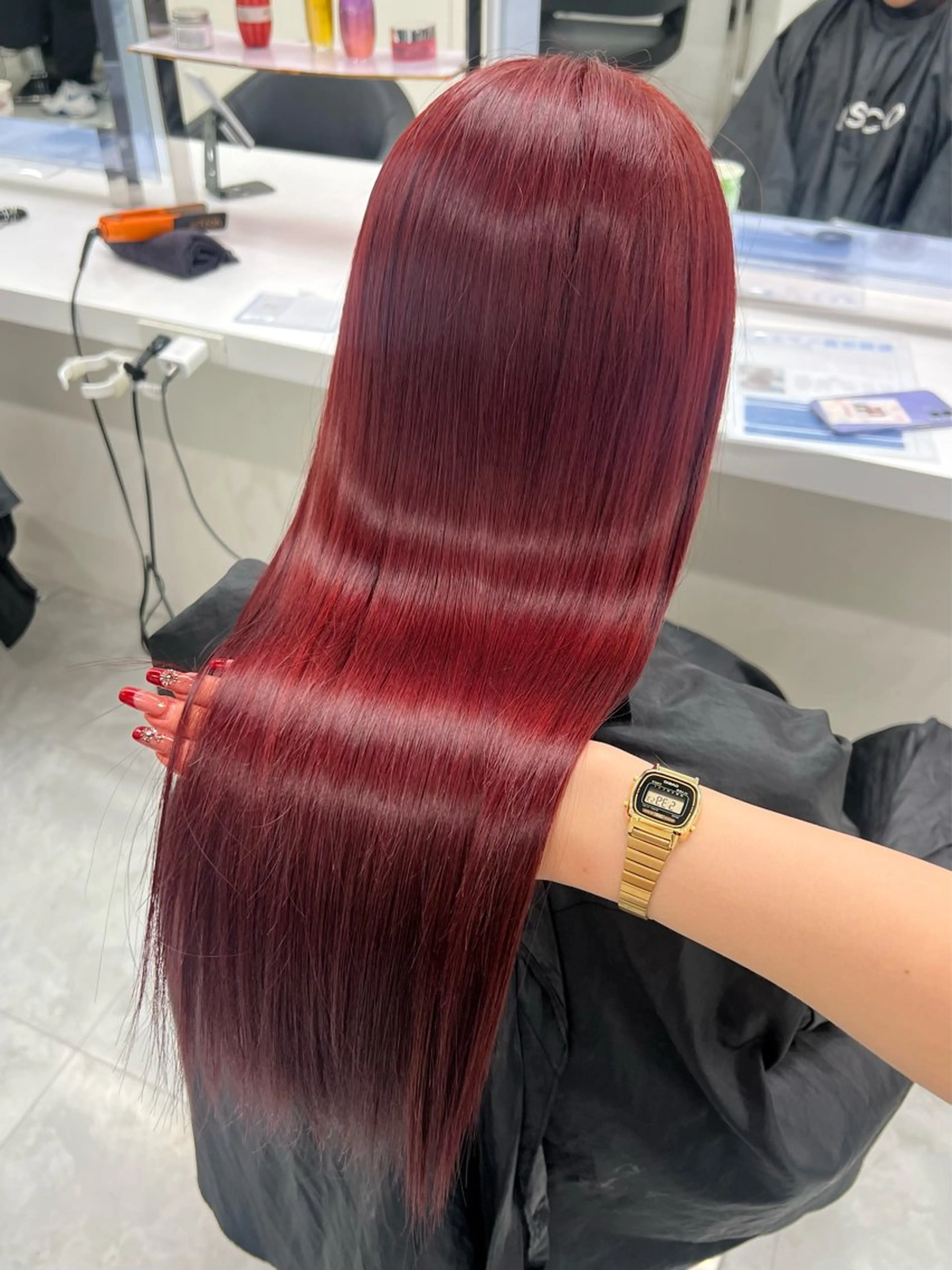 ロング カラー ヘアカラー トリートメント トレンド暖色 /mina♡のヘアスタイル