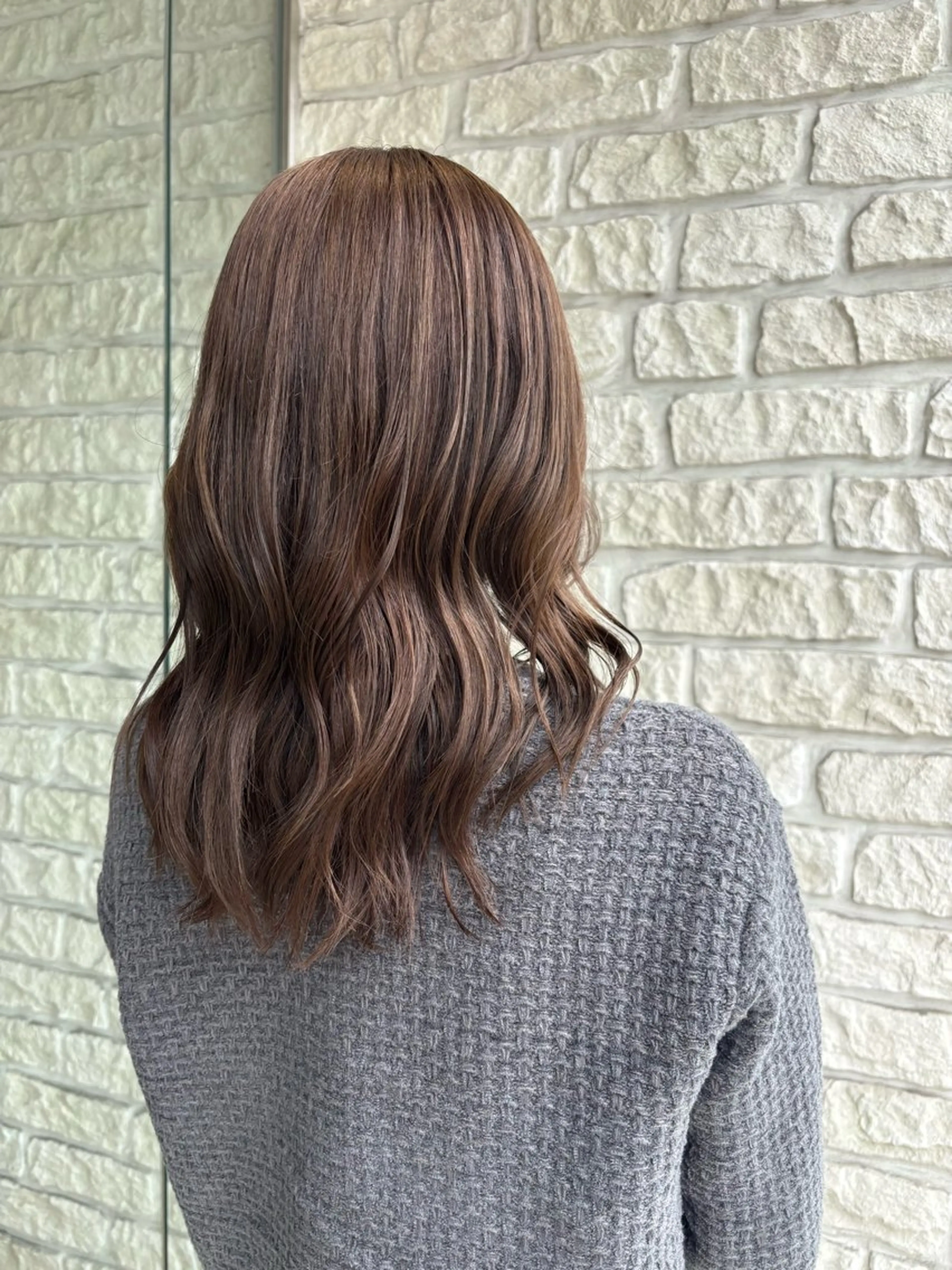 セミロング カラー ヘアカラー Luca所属・Suzu🪽 大宮美容室のヘアスタイル