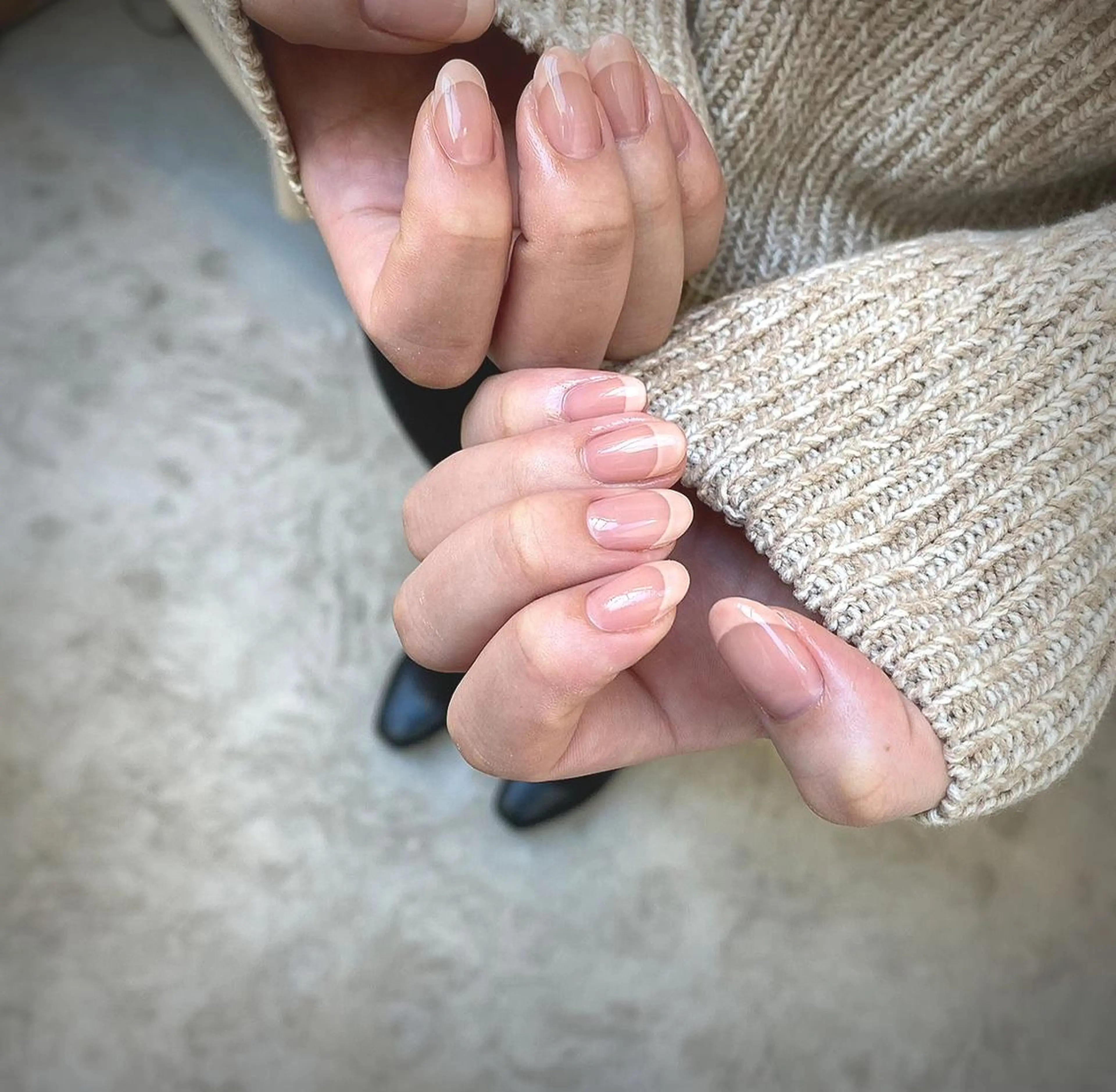 ネイル フレンチネイル オレンジ Ca rinaのネイルデザイン
