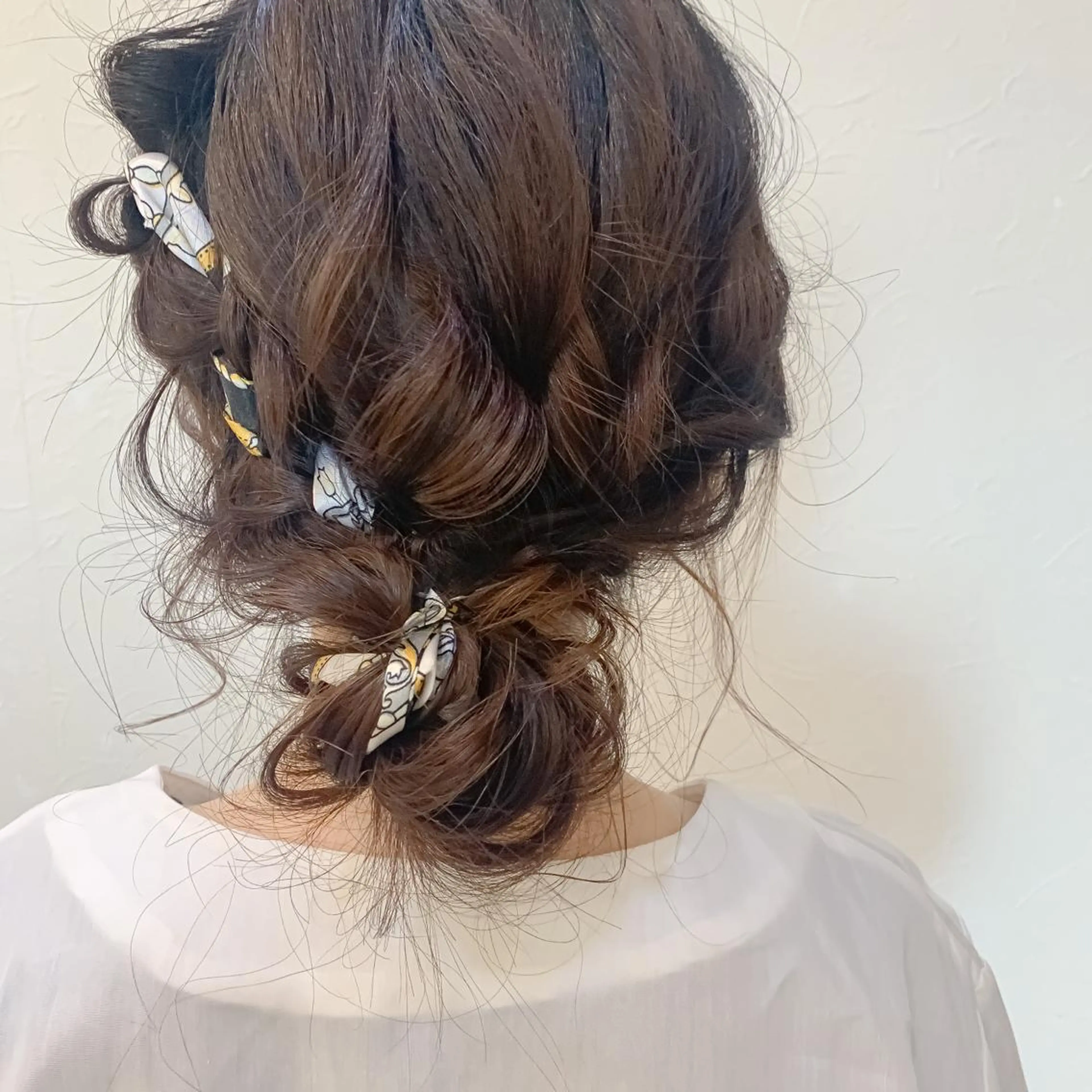 セミロング ヘアアレンジ 飯塚 沙衣のヘアスタイル