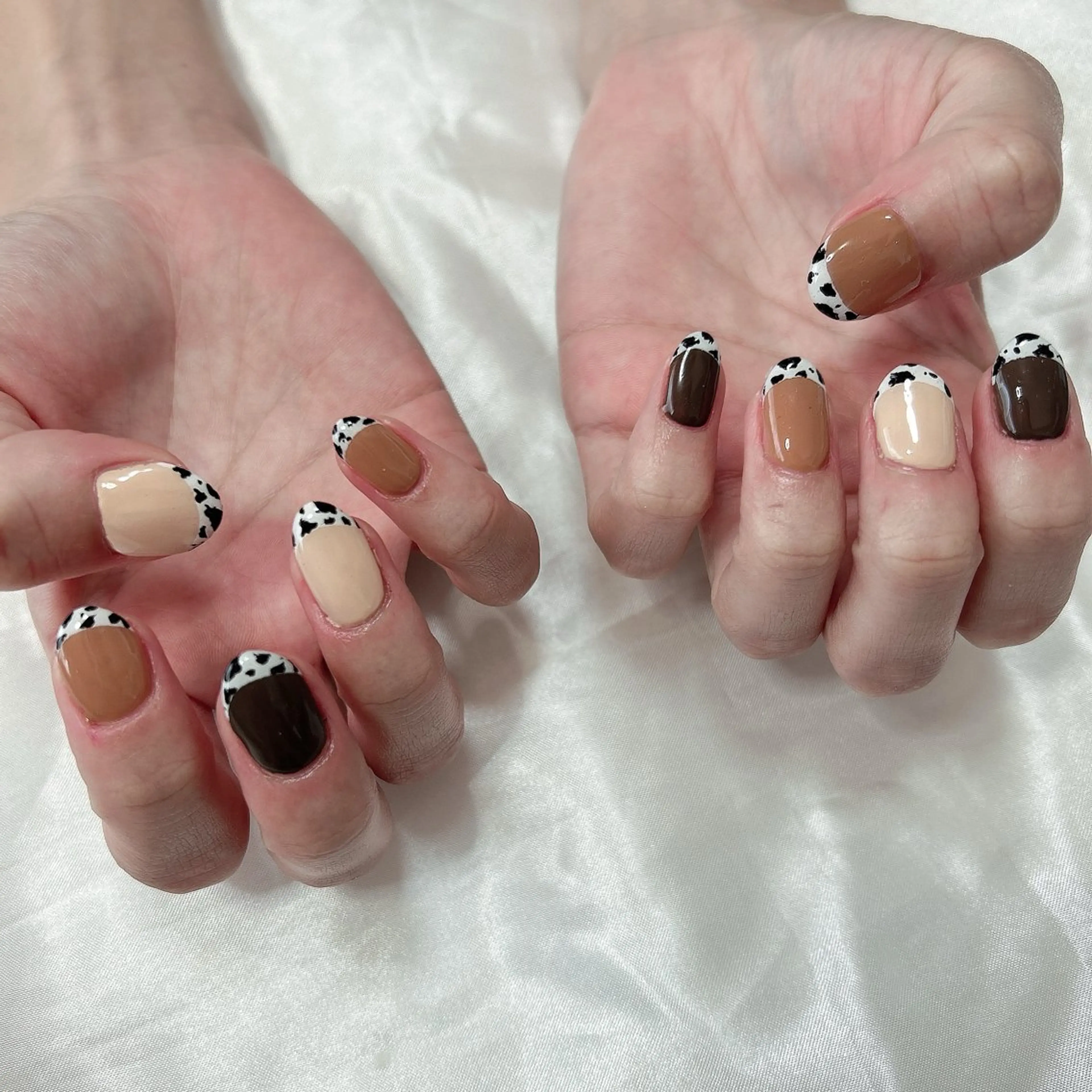 ネイル アニマル柄 持ち込み ハンドネイル フットネイル Adite nailのネイルデザイン