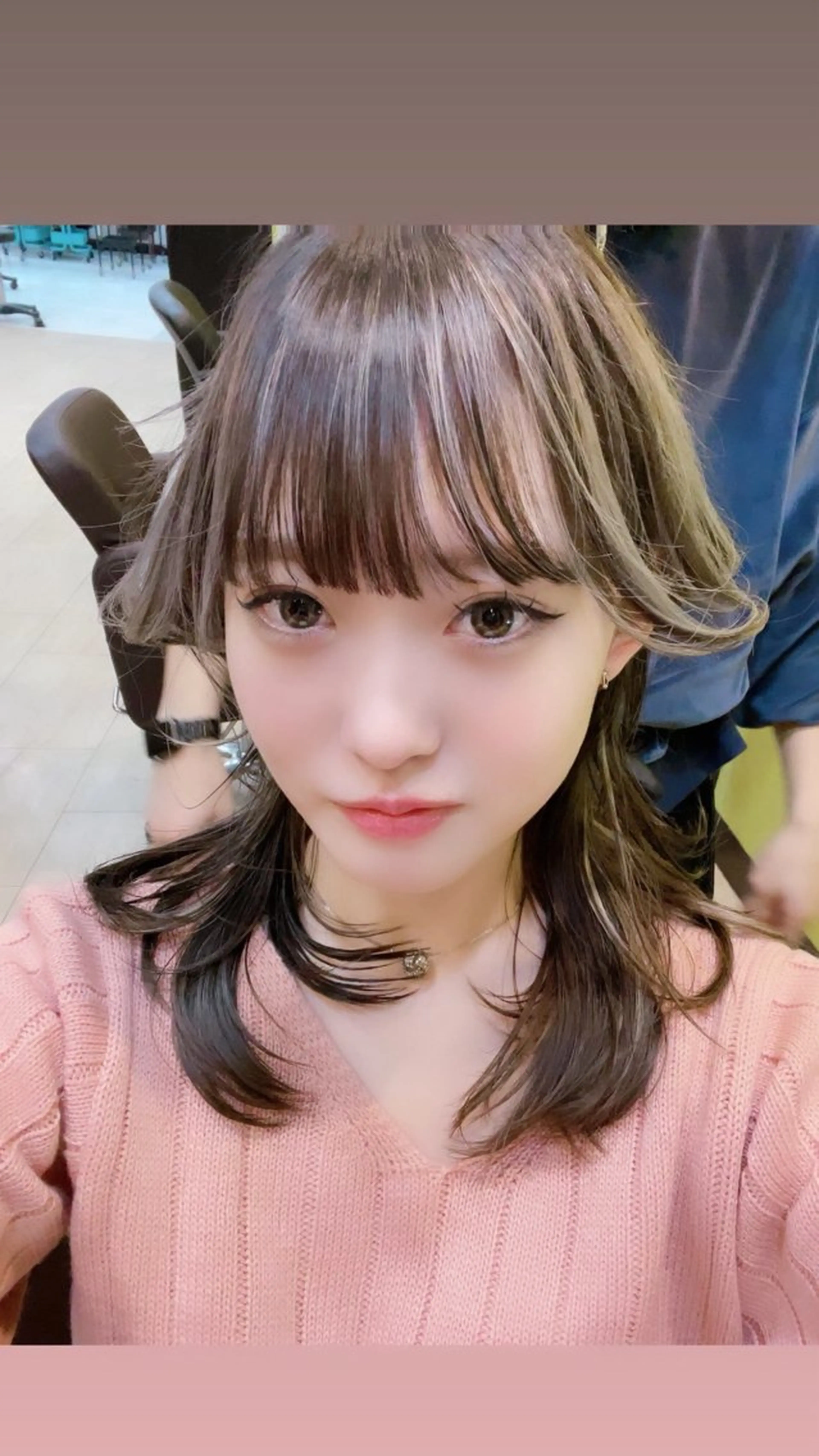 ミディアム レイヤーカット レイヤー＆ブリーチ 職人✂︎藤澤一成😊のヘアスタイル
