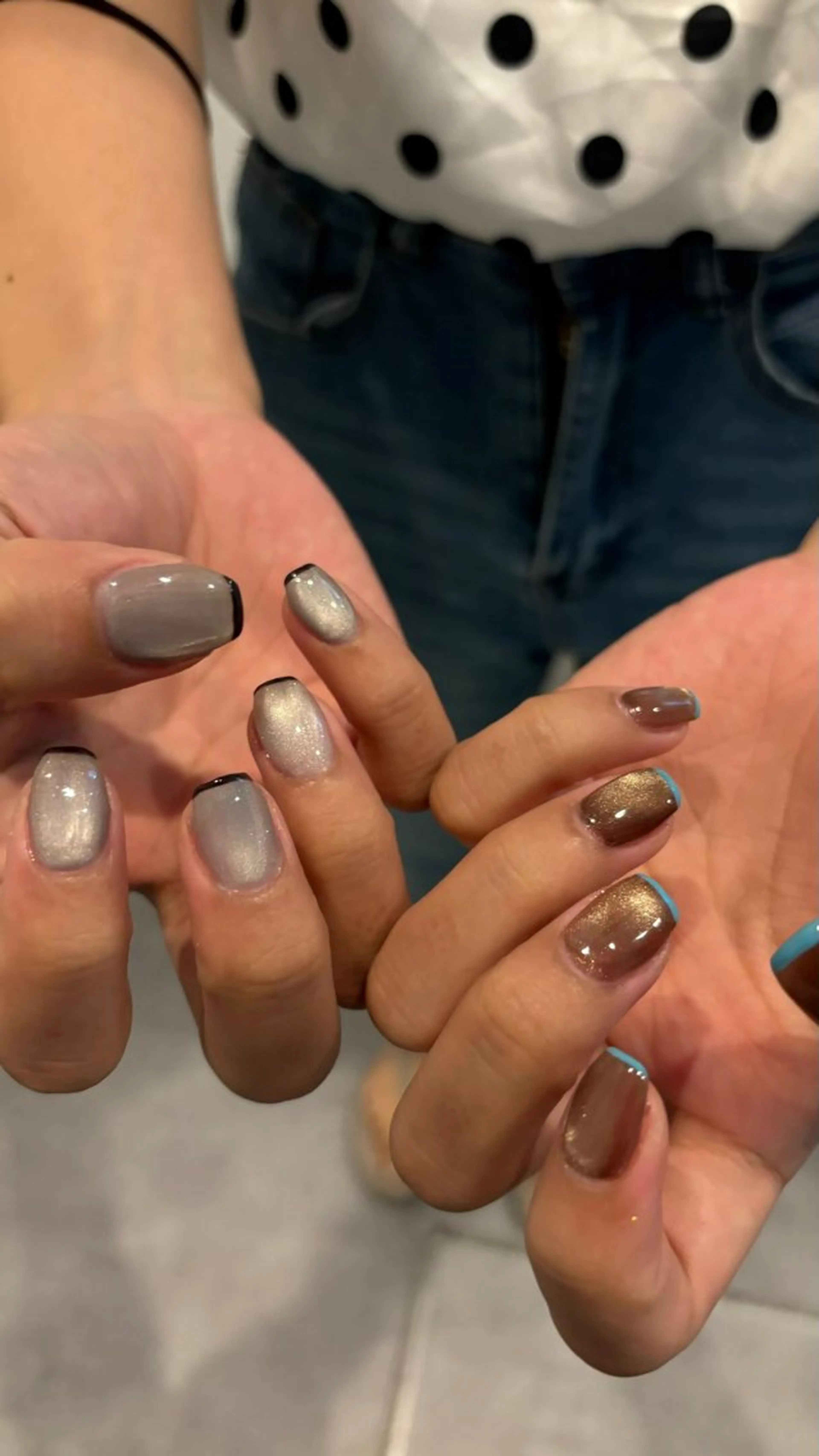 ネイル カジュアル マグネットネイル Miu 川越東口ネイルサロンのネイルデザイン