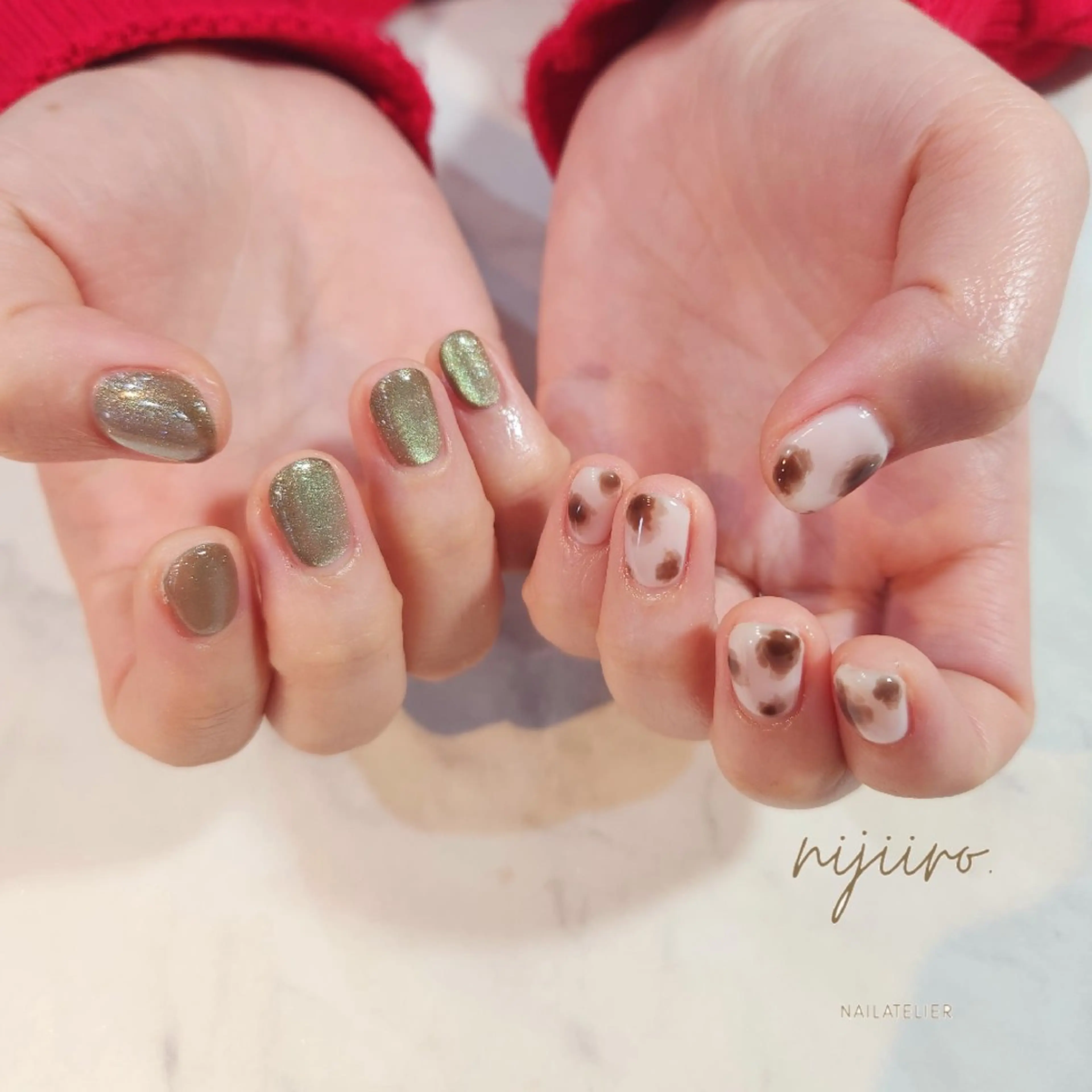 ネイル ハンドネイル nailatelier nijiiro.所属・nijiiro🌈 サトウのネイルデザイン