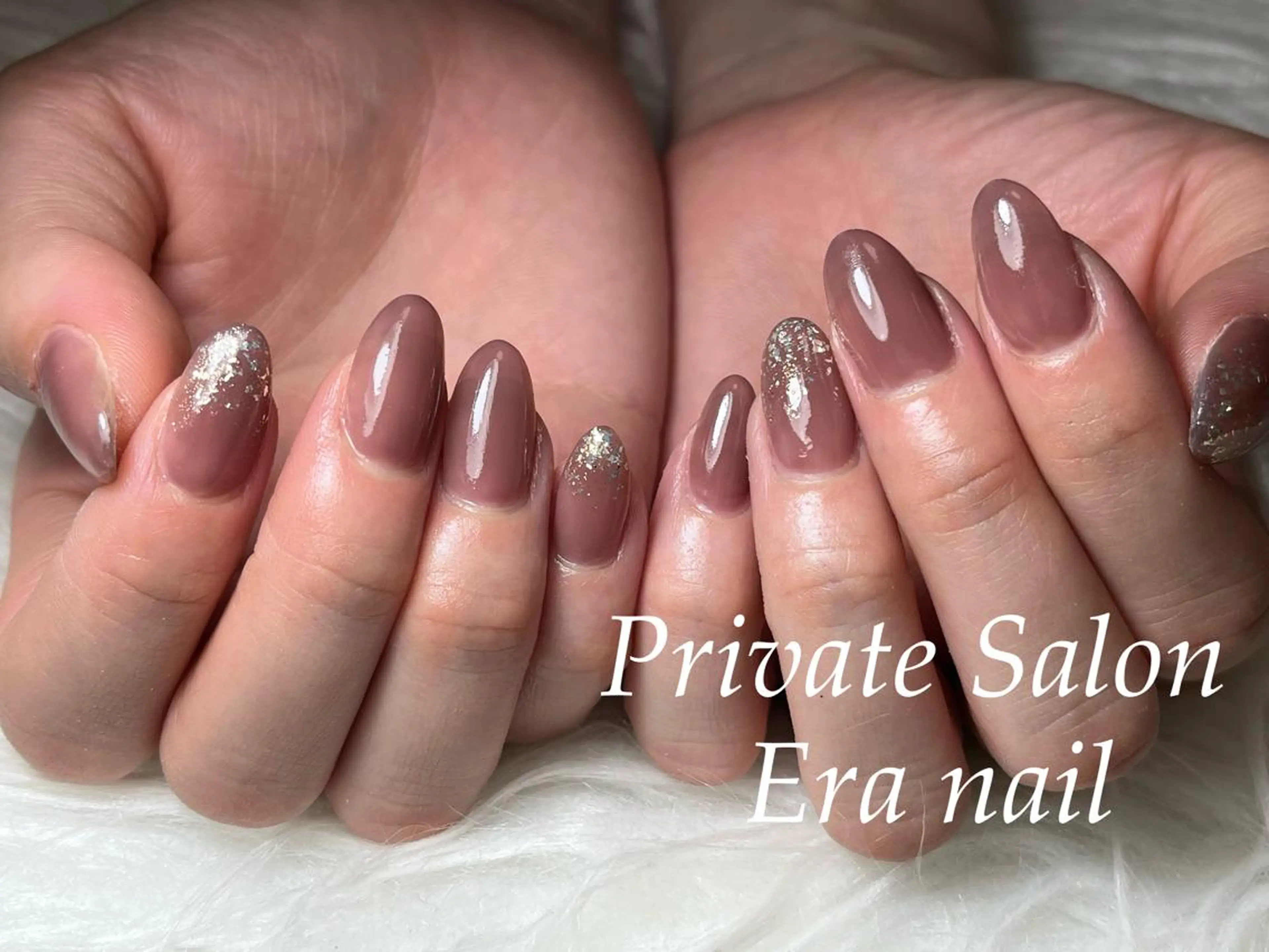 ネイル ラメ(グリッター) ワンカラーネイル ハンドネイル Era nailのネイルデザイン