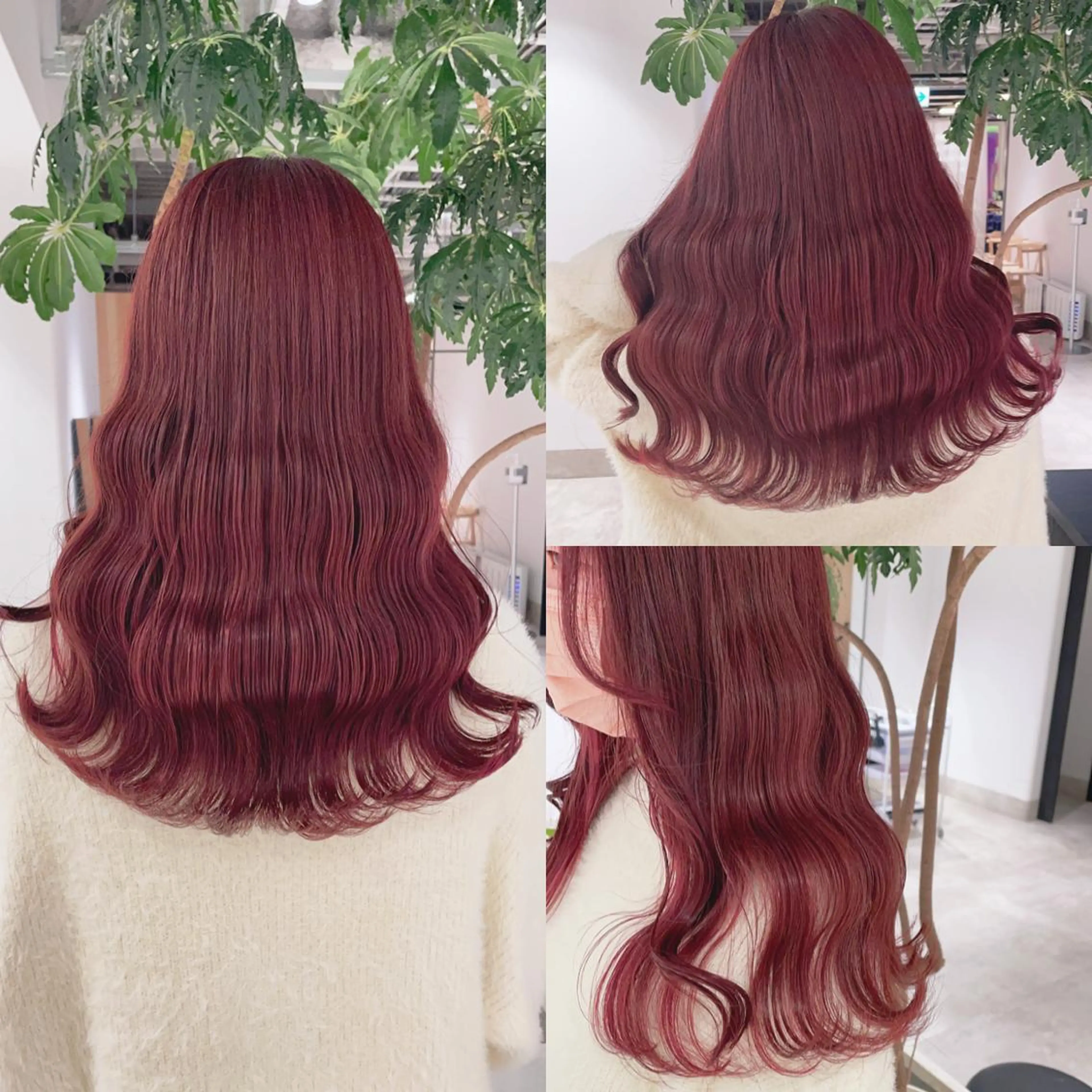 セミロング カラー ブリーチ ブリーチなしカラー ピンクカラー ヘアカラー トリートメント 渋谷:インナーカラー ／🍒エリカ🍒のヘアスタイル