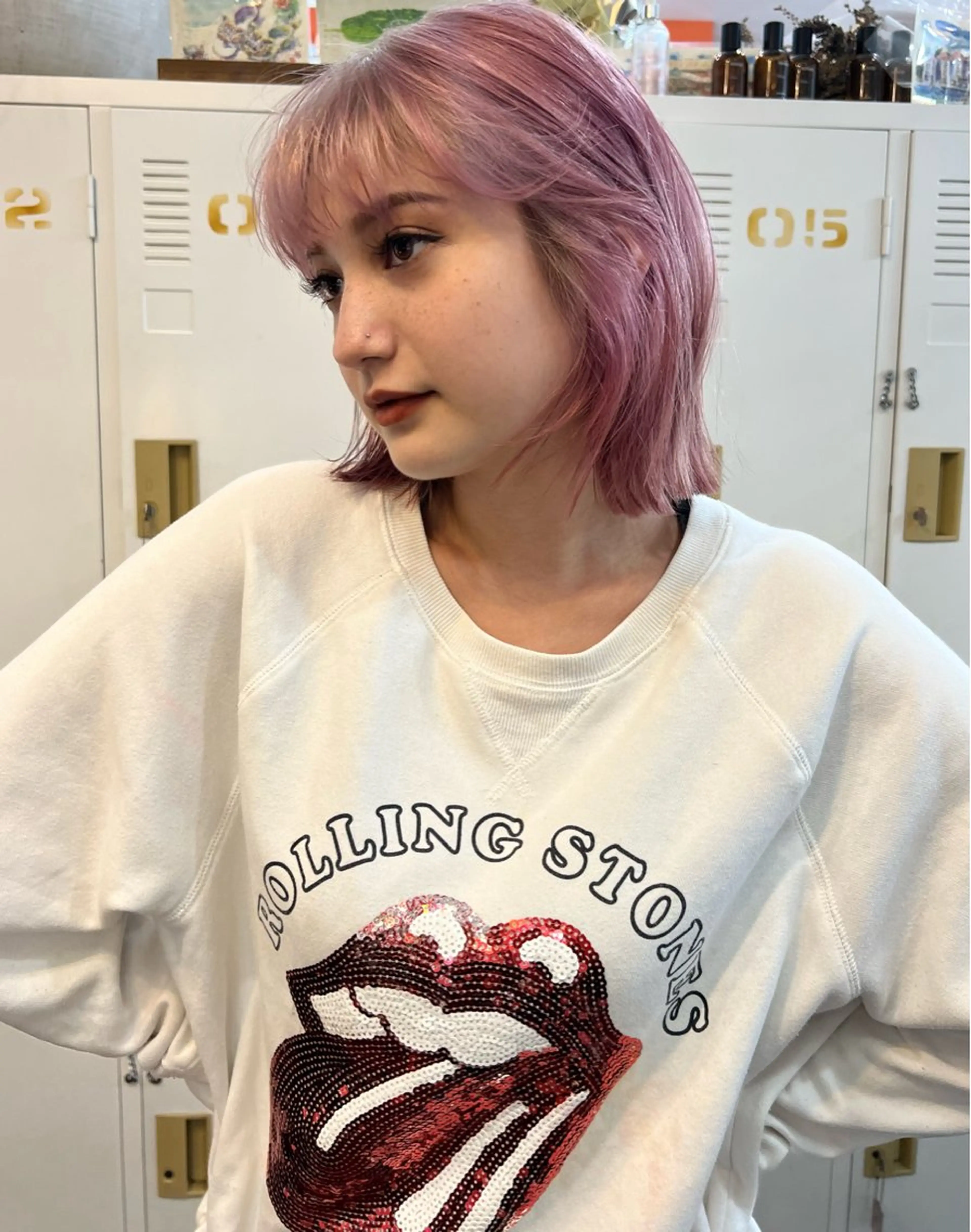 ミディアム カラー デザインカラー LOMARLIE JURIAのヘアスタイル