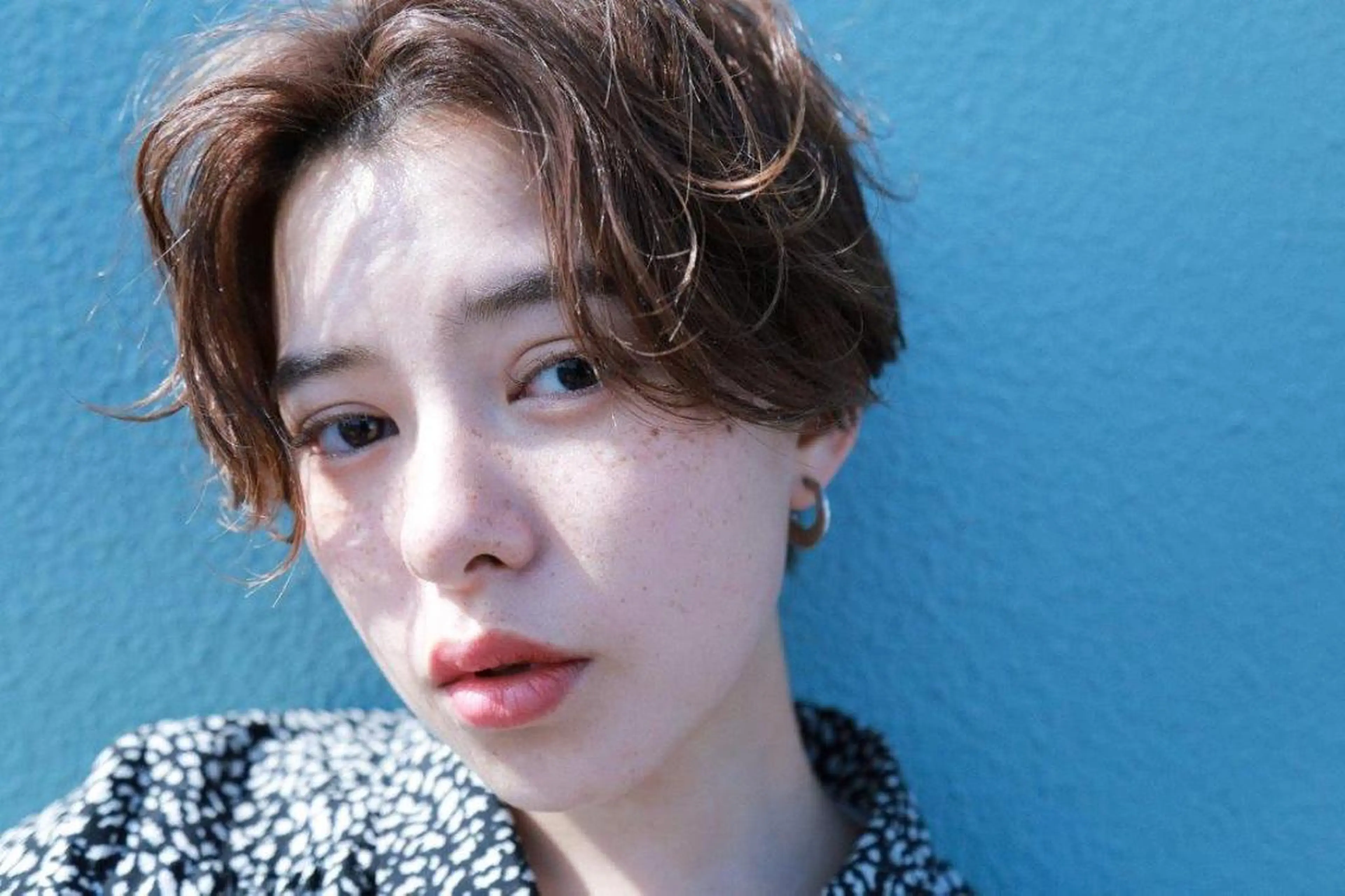 ショート カラー パーマ ヘアアレンジ ハンサムショート ショートヘア 小顔カット カット ヘアセット GOTODAY SHAiRE   SALON　青山所属・松田 亮葉のヘアスタイル