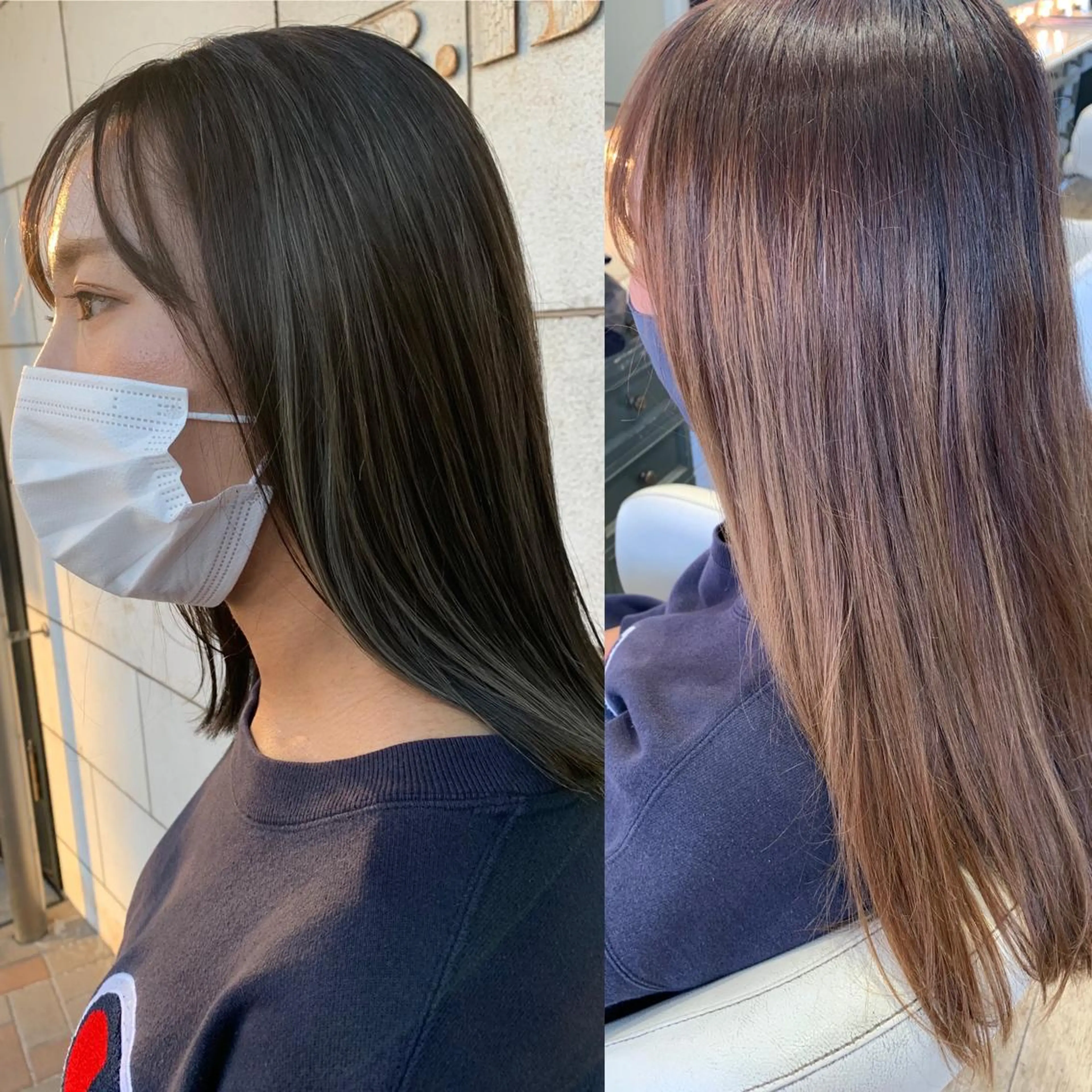 ミディアム カラー ヘアアレンジ メンズ キッズ ネイル メンズハイライト グレージュ ハイライトカラー ハイライト ミディアムネイル ヘアカラー トリートメント hiroki【雰囲気 &style】のヘアスタイル