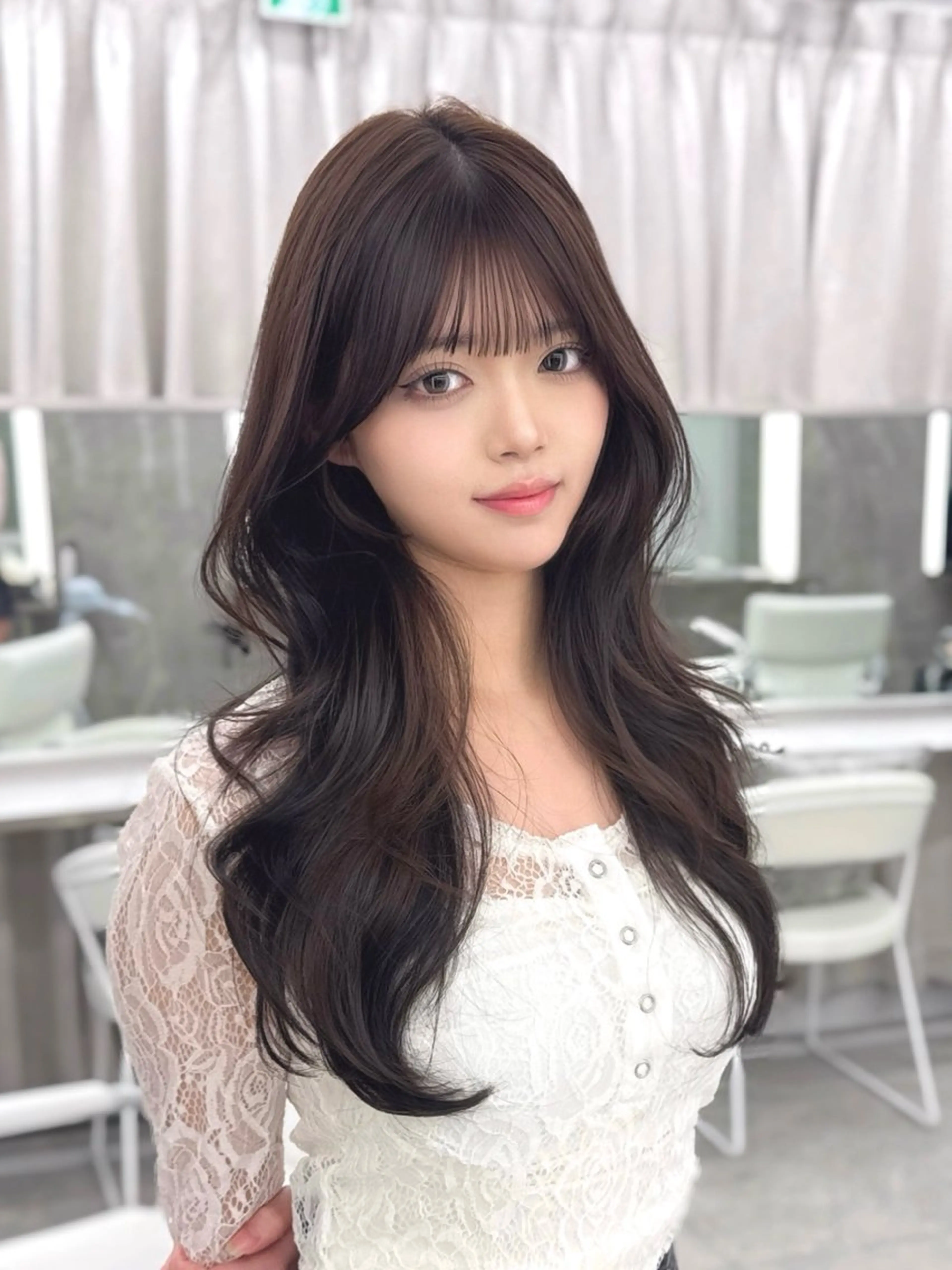 ロング カラー MAEUL luna所属・前髪顔周り/レイヤー 韓国/桔川恒のヘアスタイル