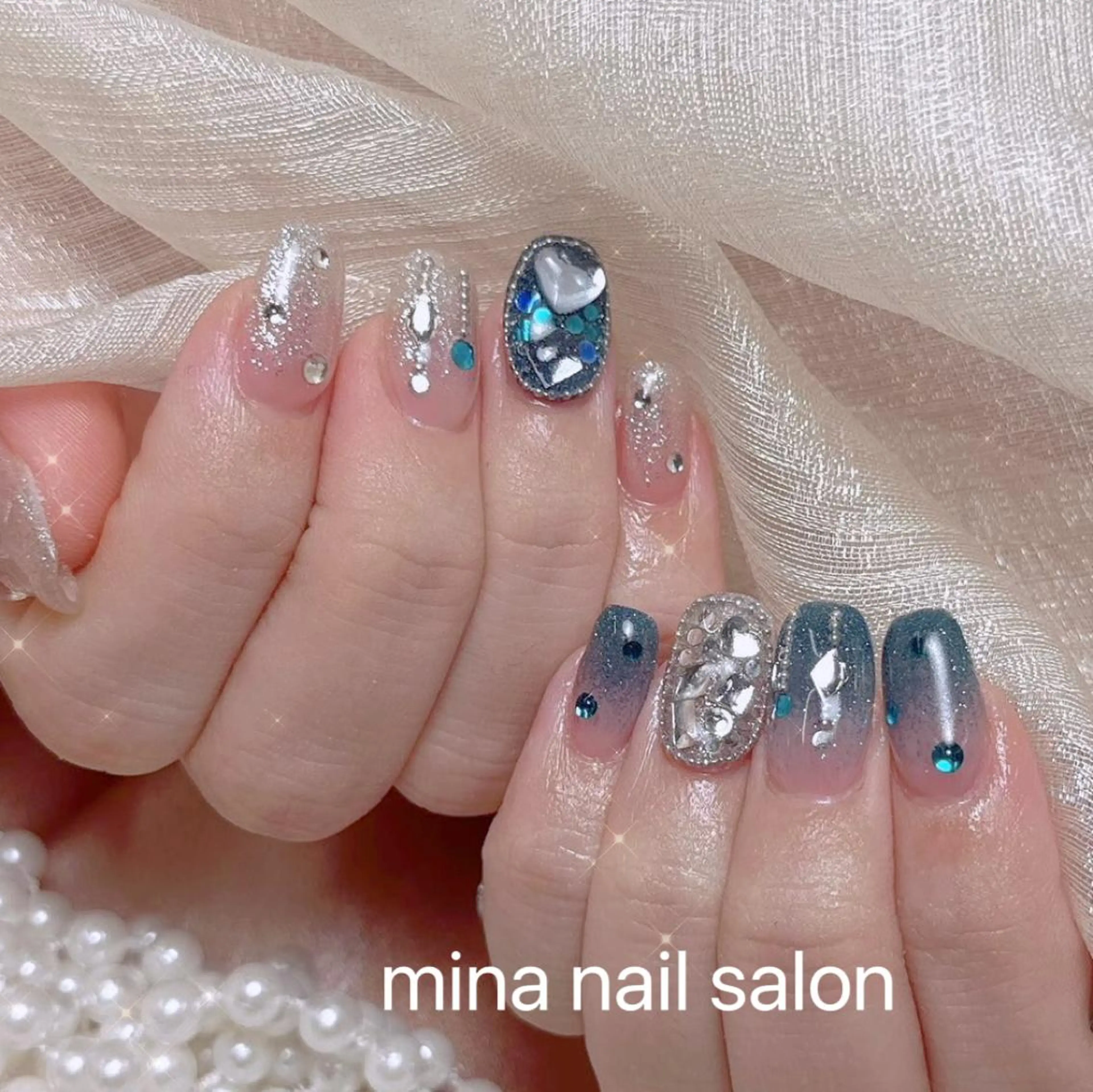 ネイル Mina🧸 韓国風ネイル🎀のネイルデザイン