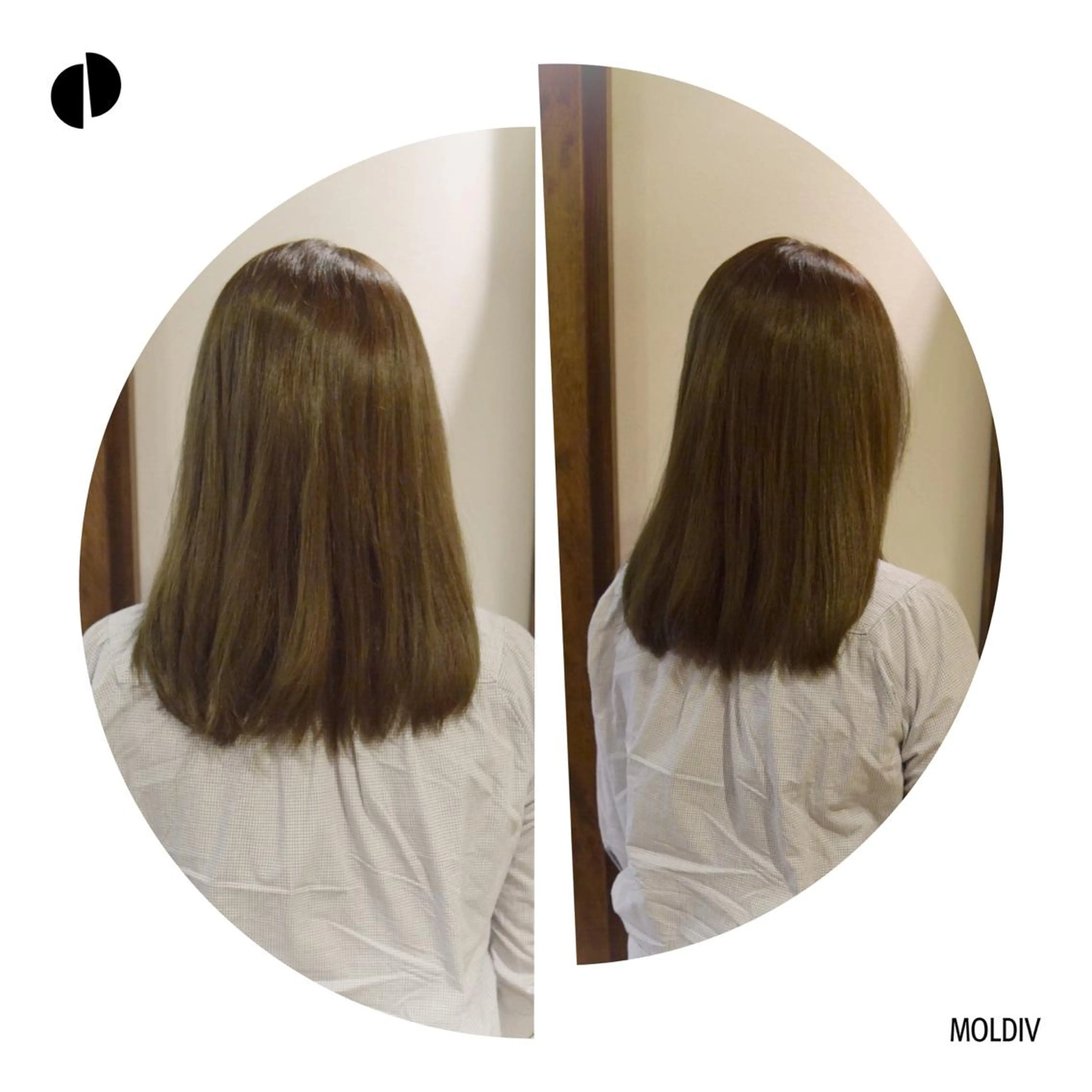 セミロング カラー ネイビーカラー ✨縮毛矯正✨髪質改善 ナカシマ ユミのヘアスタイル