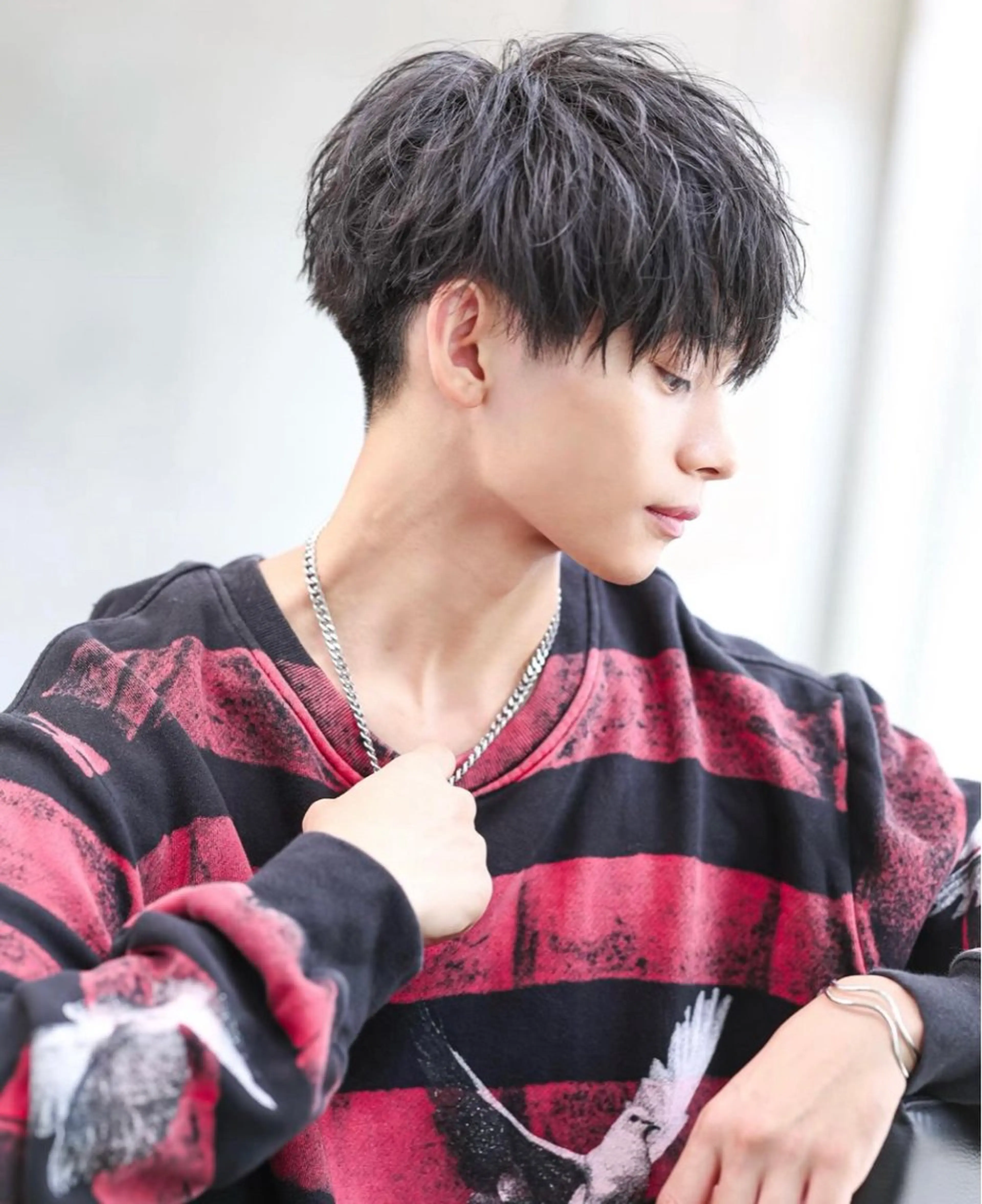 メンズ sand 大阪梅田所属・ショートパーマ🌀 ✂︎小寺仁紫のヘアスタイル