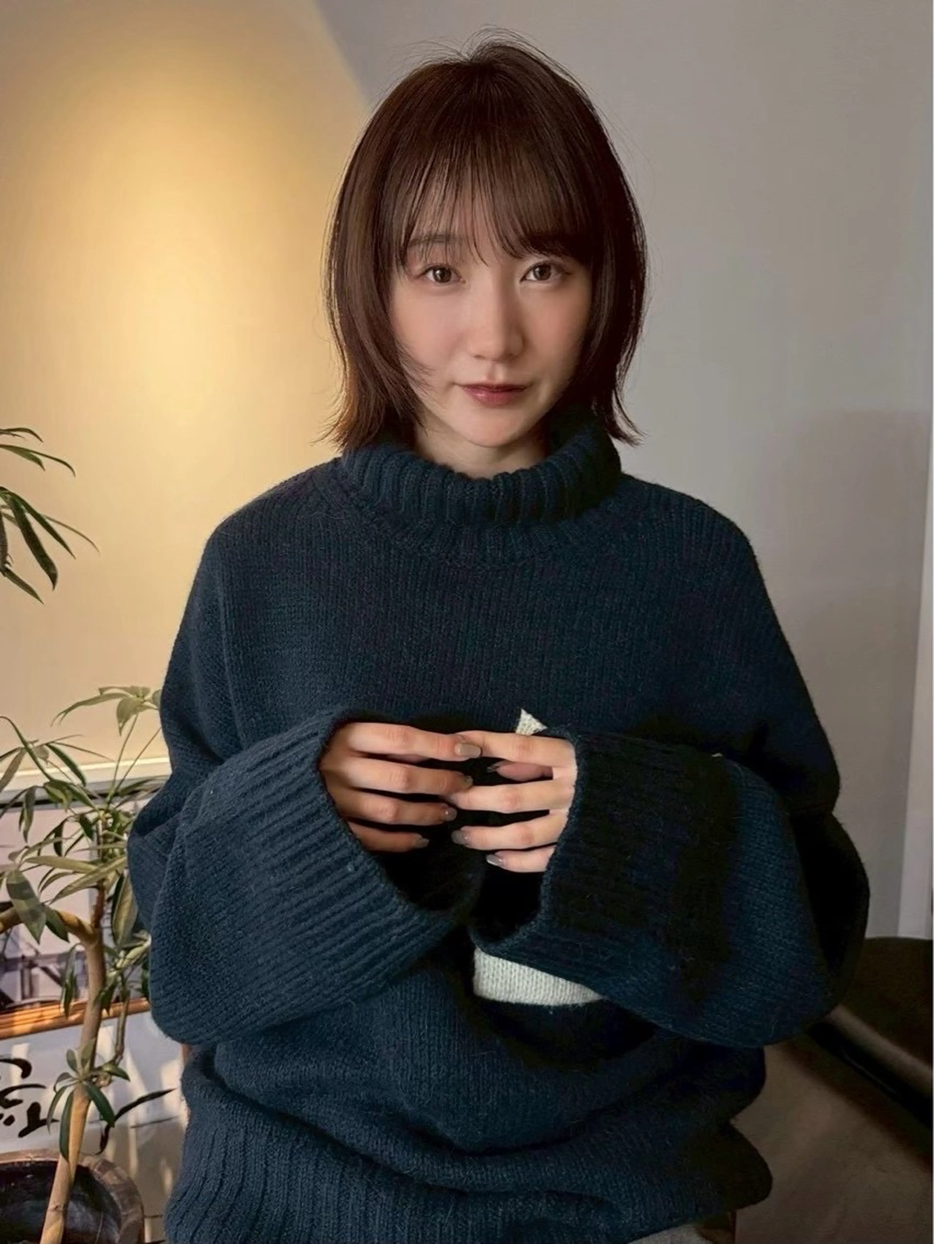 ショート ヘアカラー トリートメント 松田 じゅりなのヘアスタイル