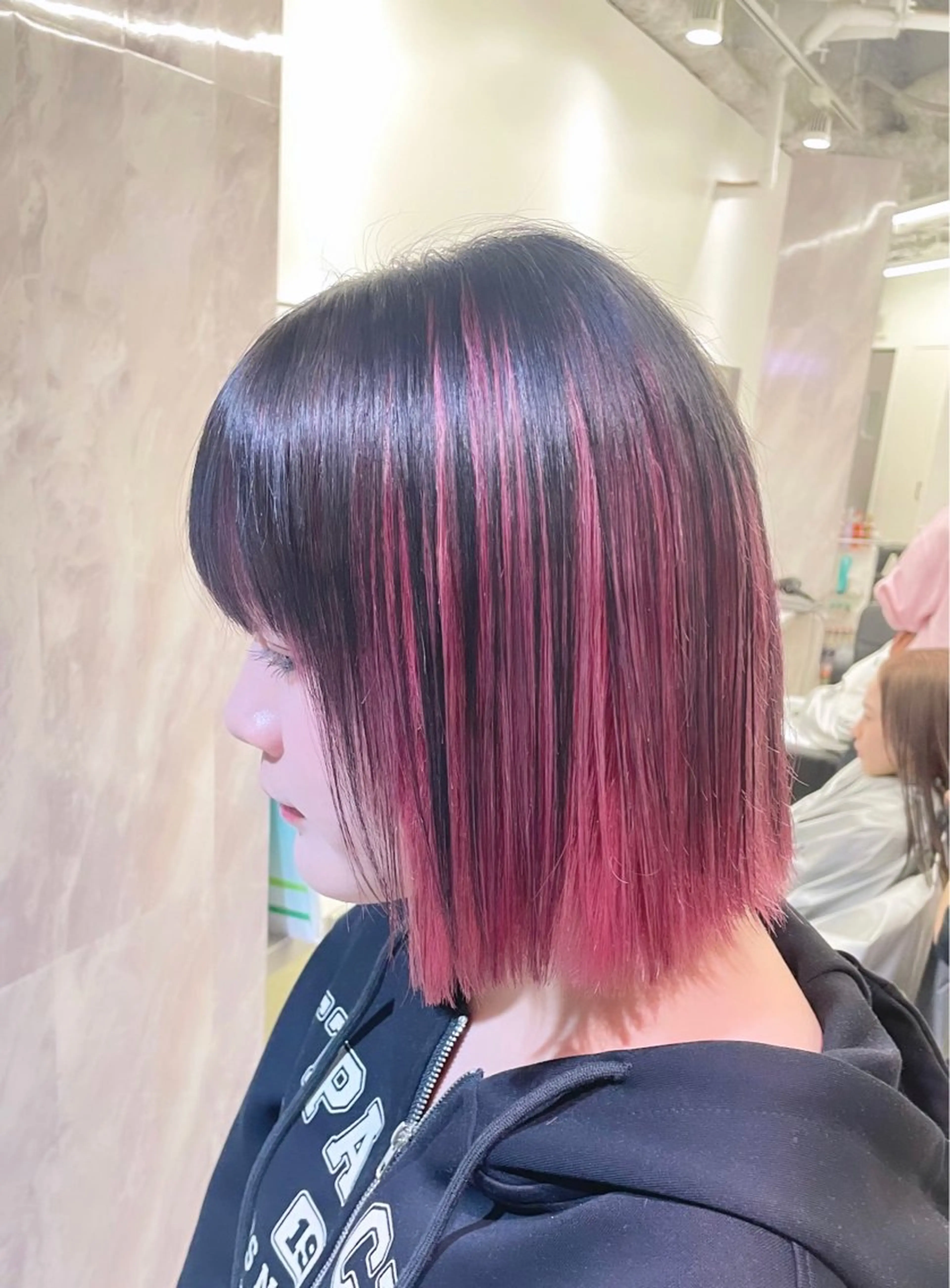 セミロング カラー ヘアアレンジ カット ヘアカラー トリートメント ヘアセット 🎗井上 竜 ブリーチ指名No.1のヘアスタイル
