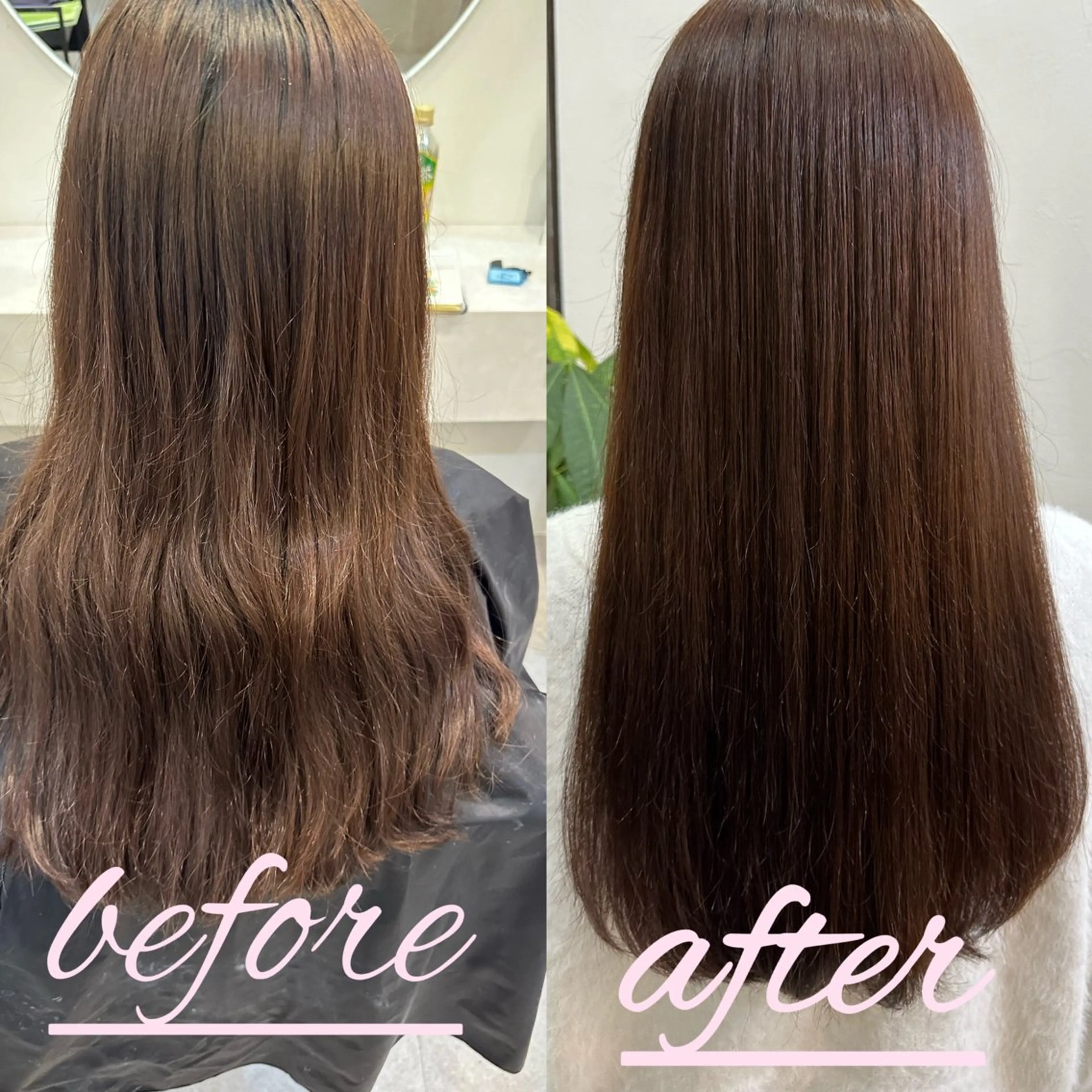 ロング ヘアカラー トリートメント lovis ゆうあのヘアスタイル