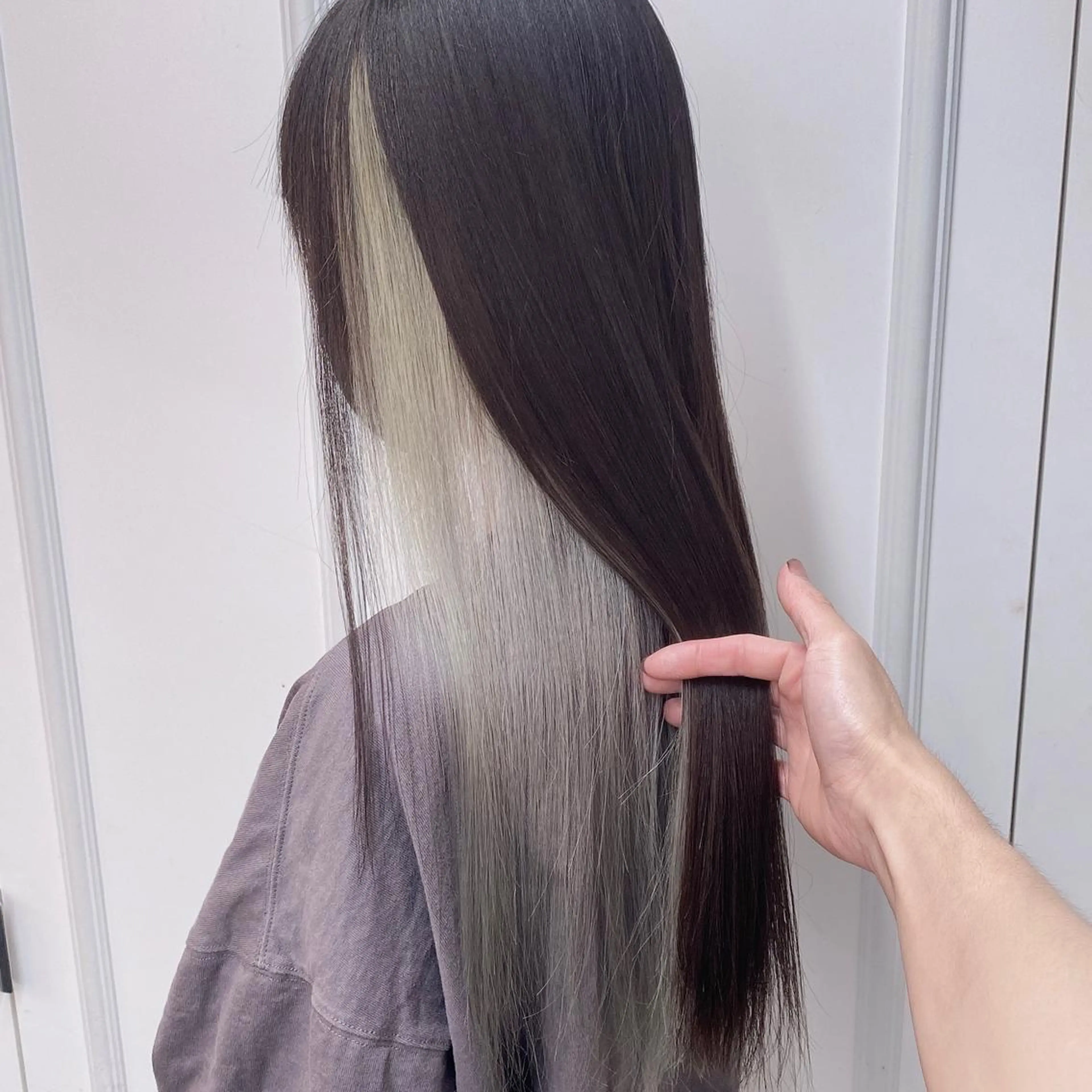 セミロング カラー ヘアアレンジ ヘアカラー トリートメント ヘッドスパ ヘアセット 💕上野美容師☁ ブリーチ💖サワのヘアスタイル