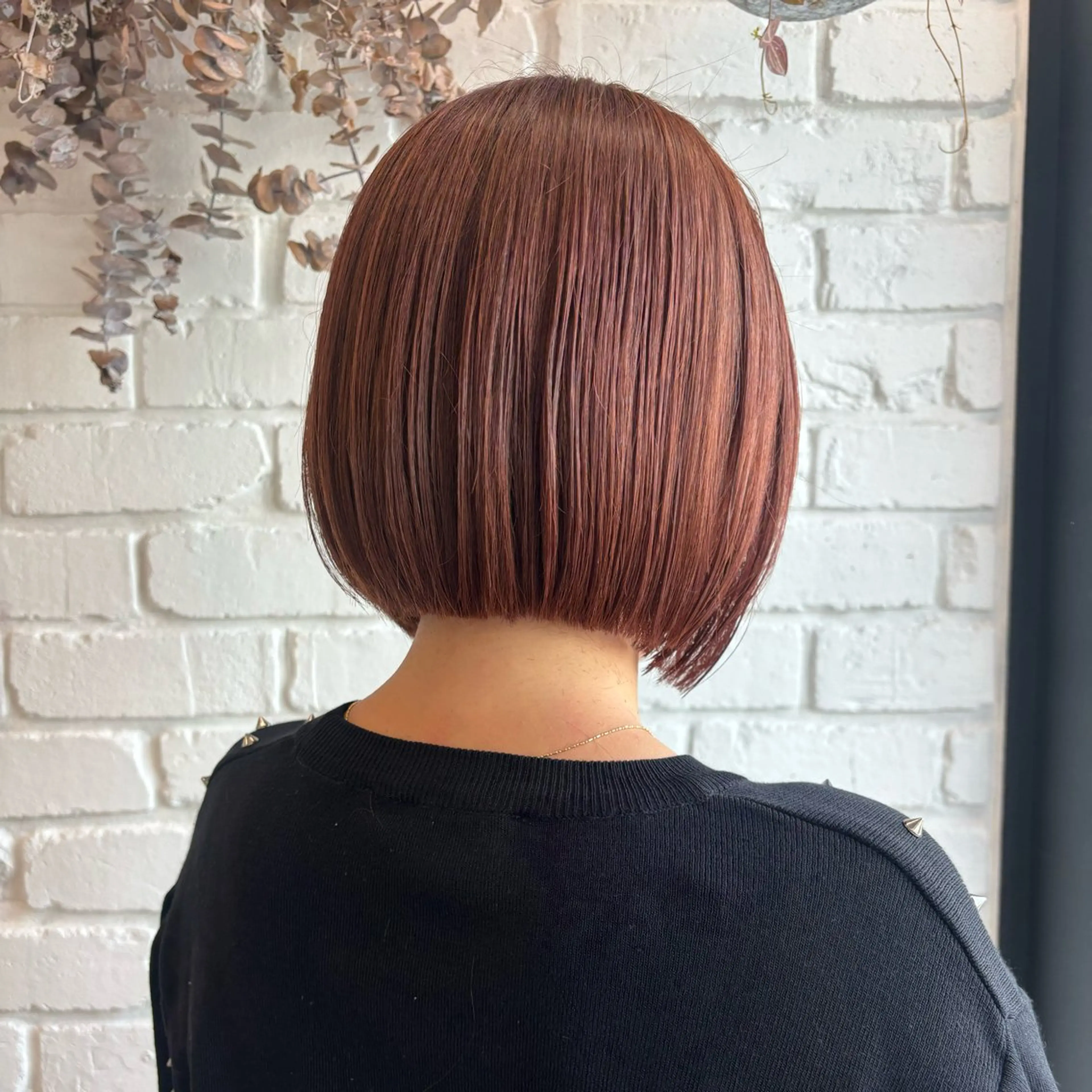 ショート カラー ブリーチ ブリーチなしカラー オレンジ ボブ メンズカット/パーマ 👟黒田紗名👟のヘアスタイル