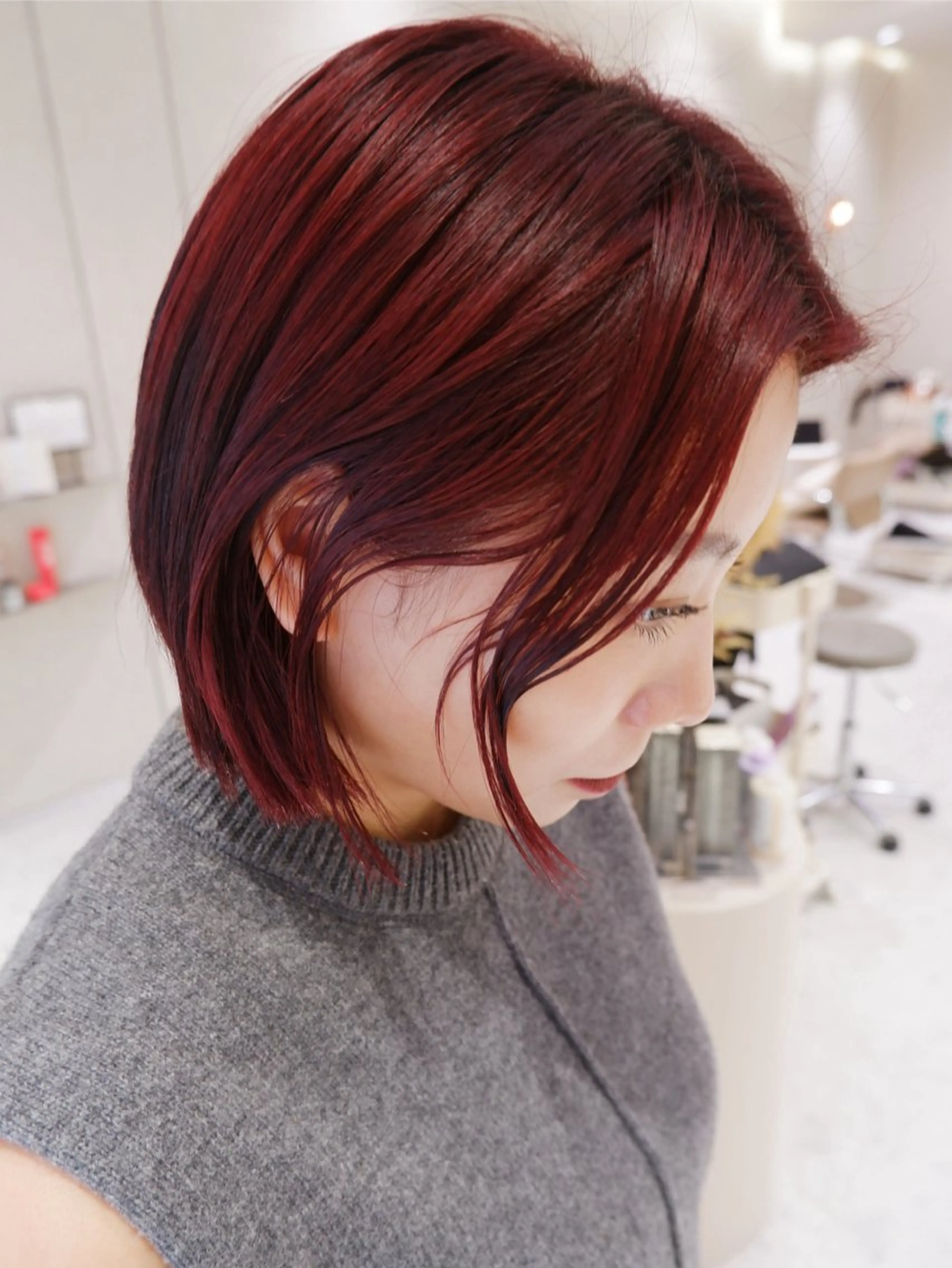 ショート カラー ブリーチ ダブルカラー ブリーチなしカラー mile あかり [カットモデル募集]のヘアスタイル