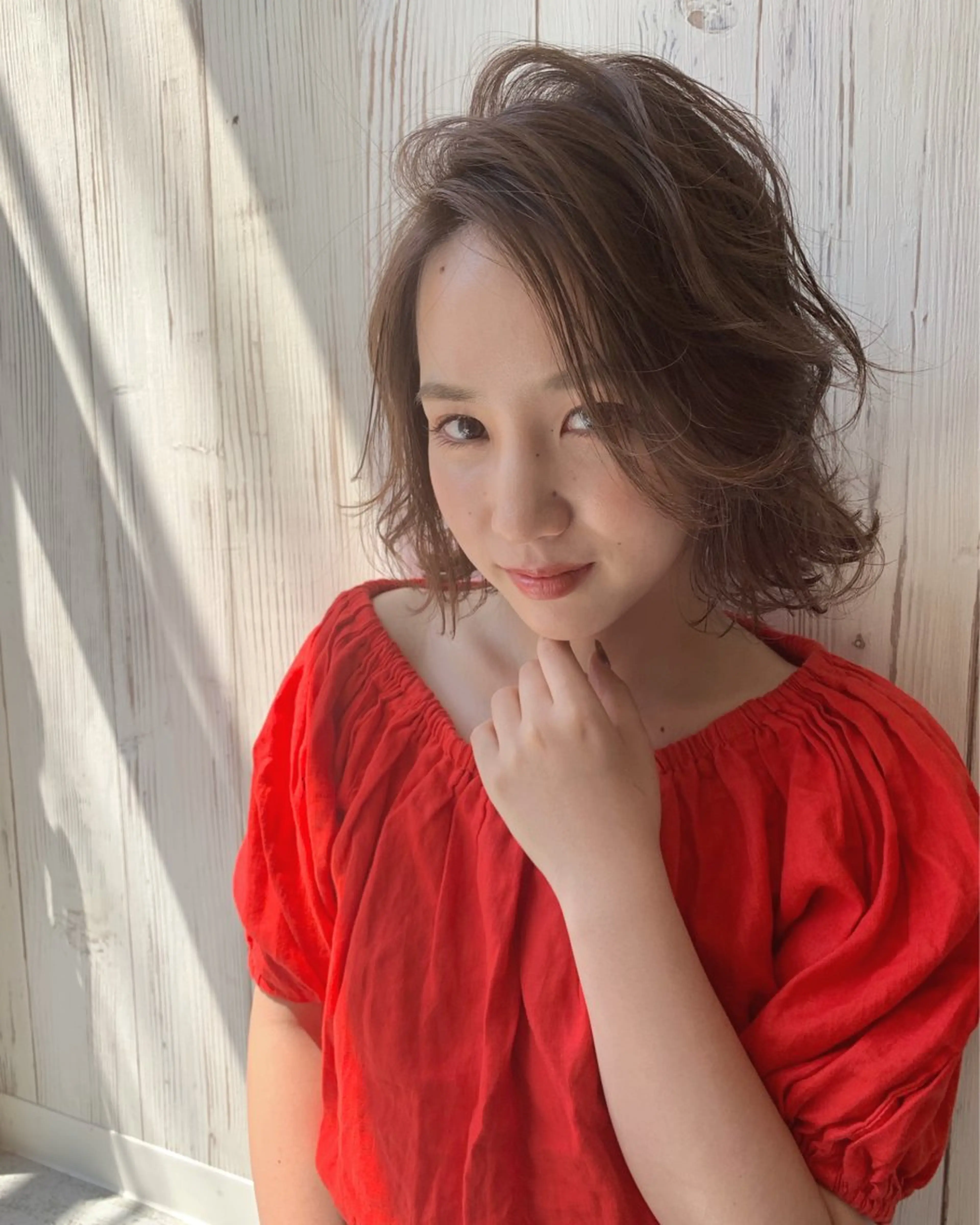 ミディアム カラー 杉原 悠司のヘアスタイル