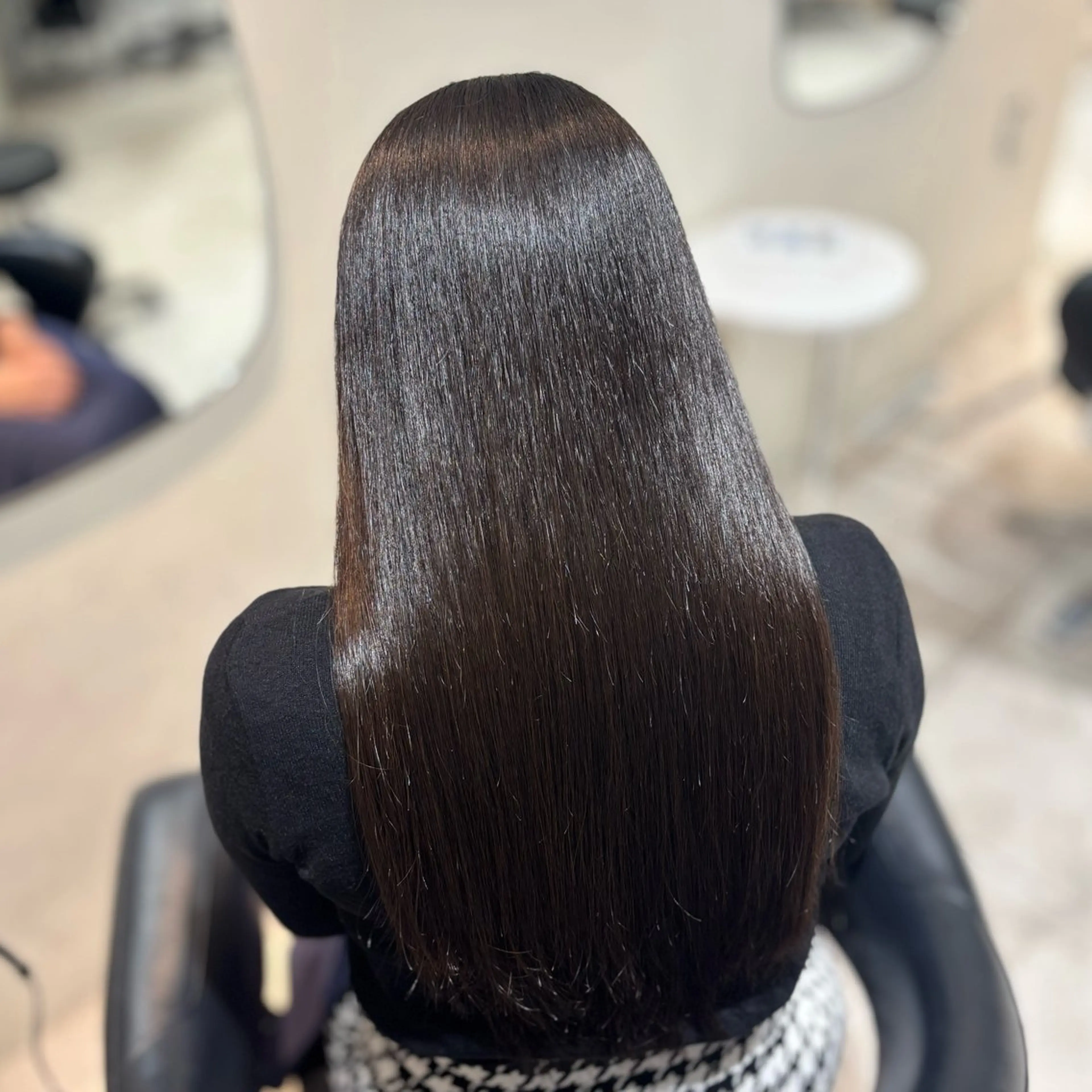 ロング 縮毛矯正 🧸艶髪🫧‪🎀 岡由紀乃のヘアスタイル