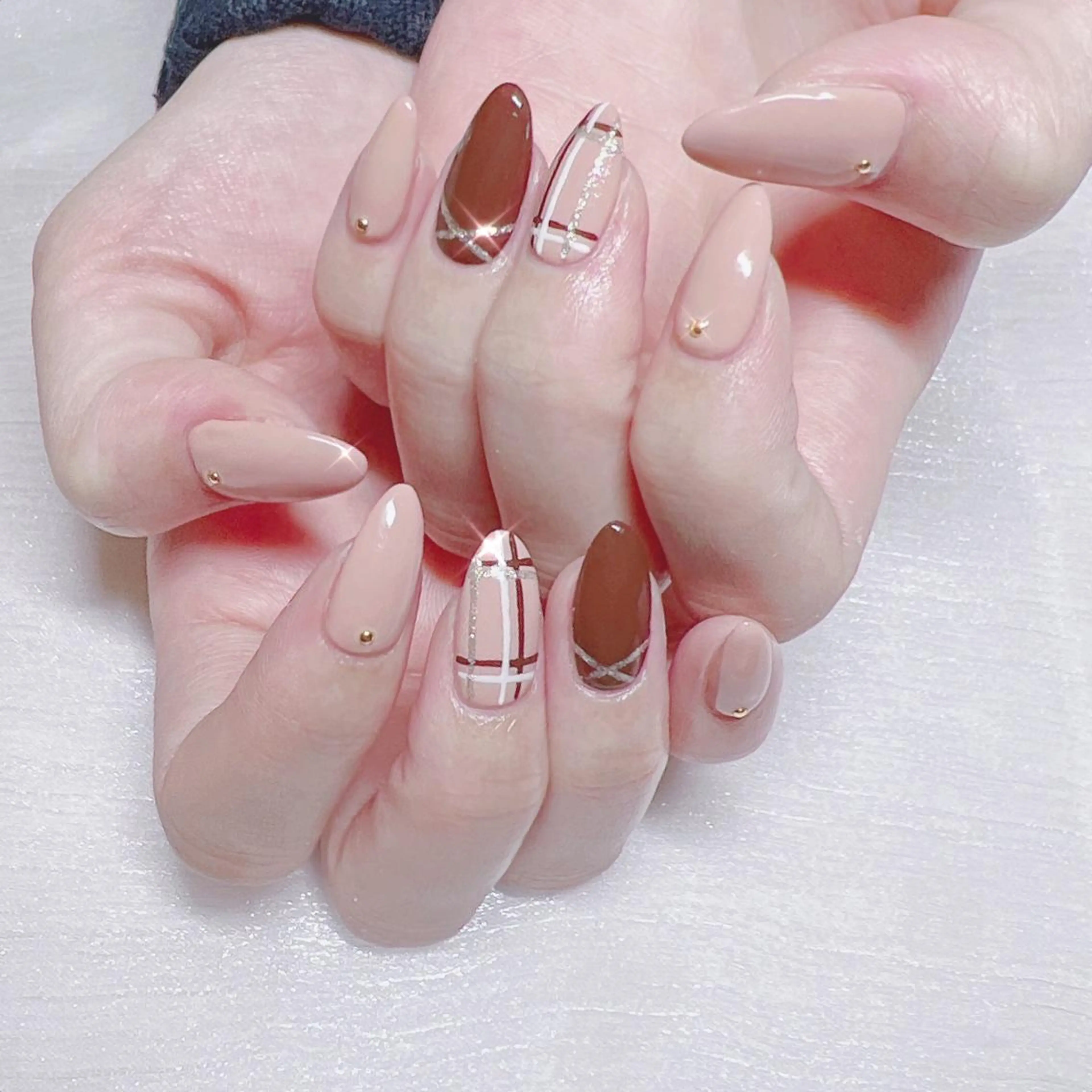 ネイル オーロラネイル フットネイル フレンチネイル ジェルネイル 韓国ネイル ハンドネイル フットネイル 【ENサロン】 Rei🎀Nailのネイルデザイン
