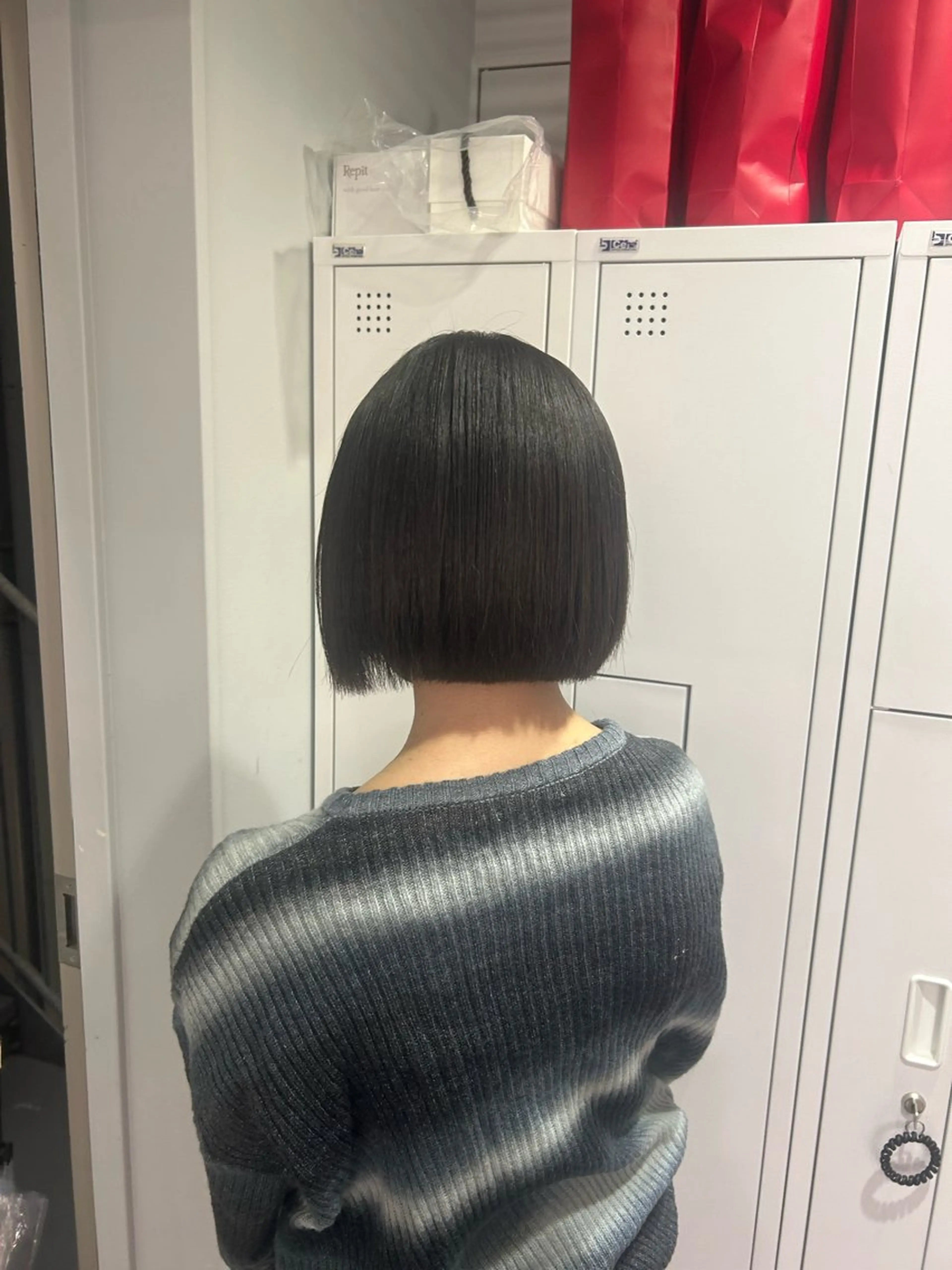 ショート ボブ aoi/暖色カラー/ プツッとボブ🎀のヘアスタイル