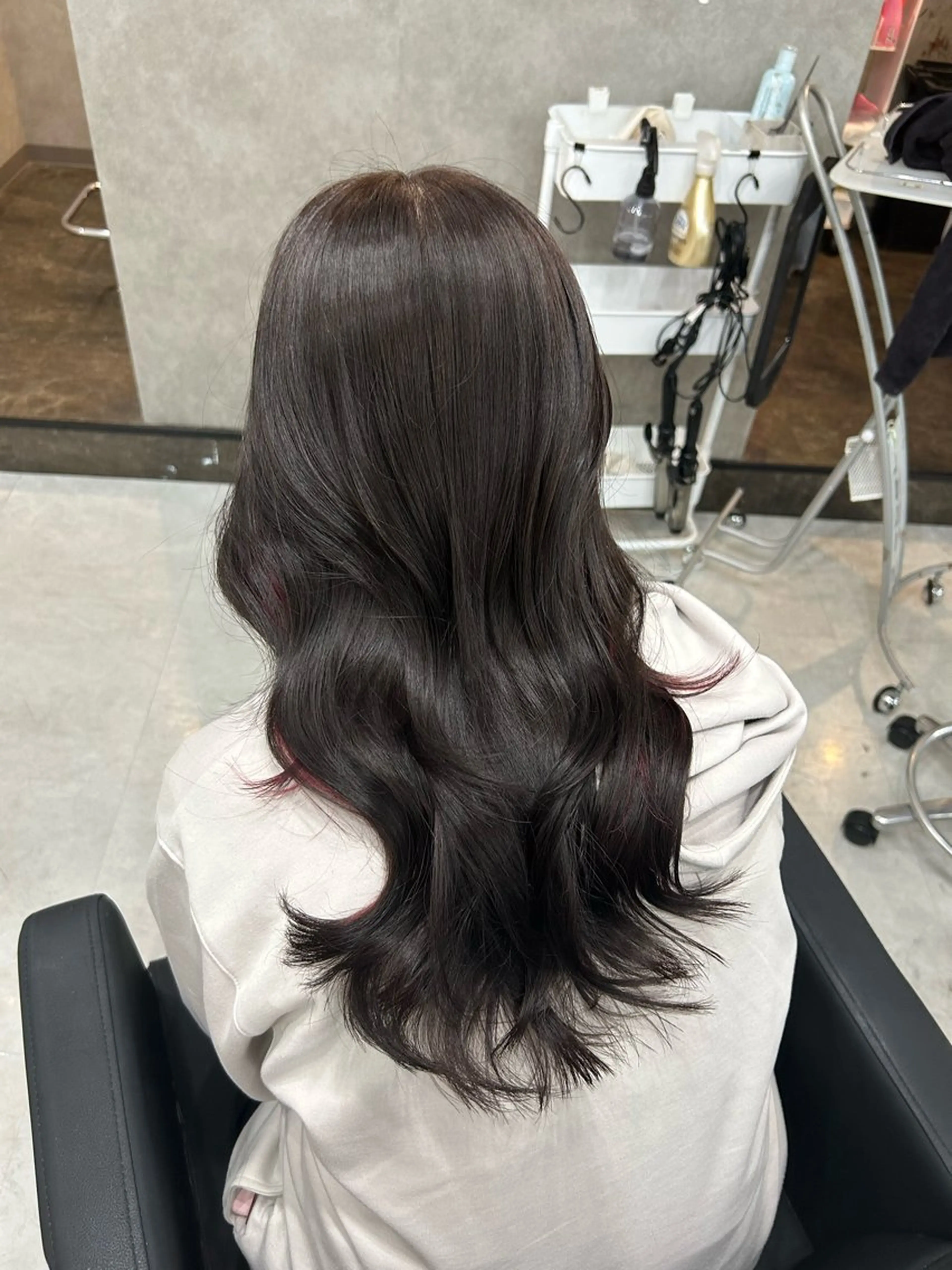 セミロング MAHO/透明感カラ ー/髪質改善🍒のヘアスタイル