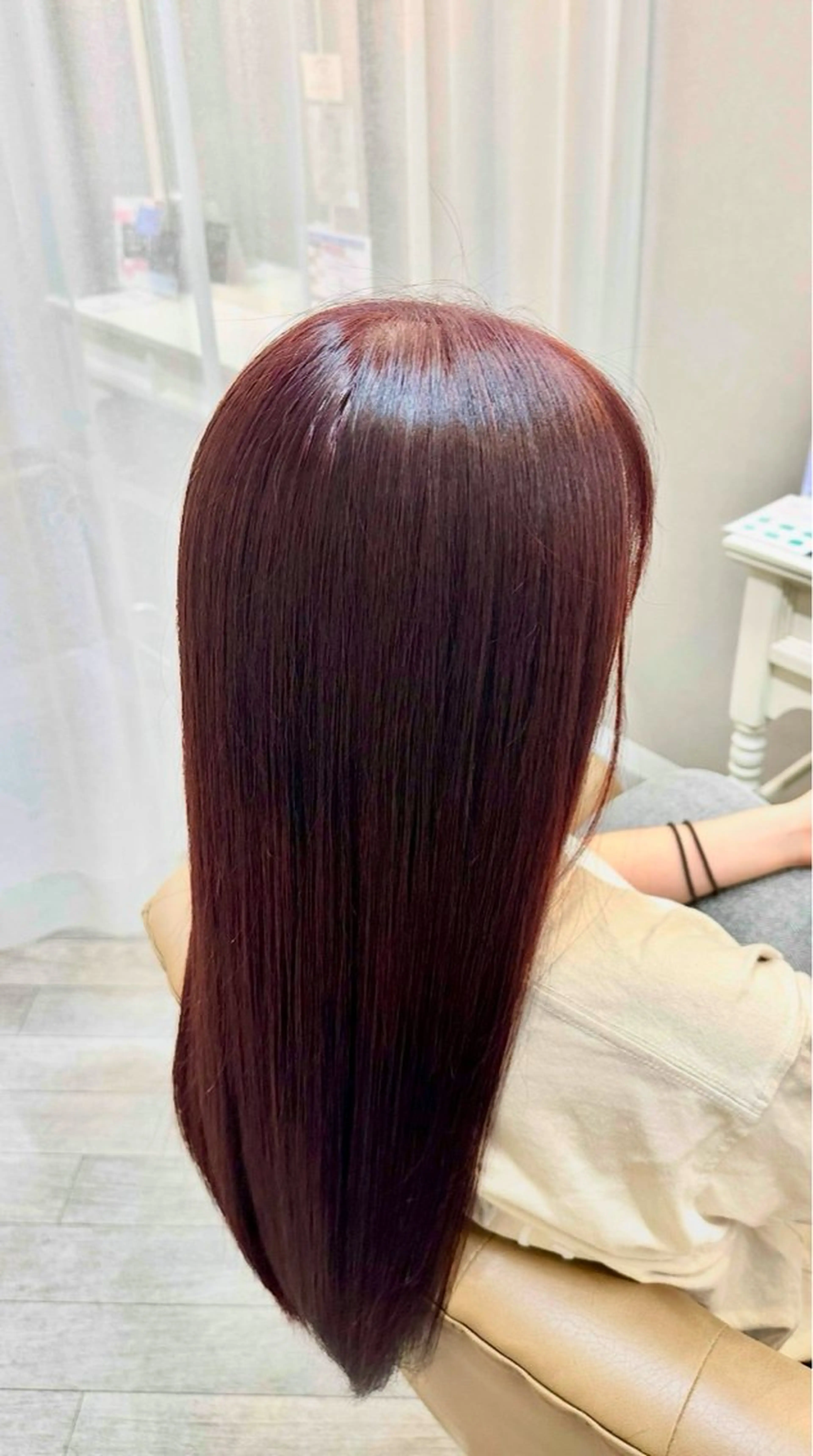 ロング カラー ブリーチ ブラウンカラー ブリーチなしカラー ピンクカラー ピンクブラウン ヘアカラー hair &spa Kiwi ひゅうがの眉毛・アイブロウイメージ