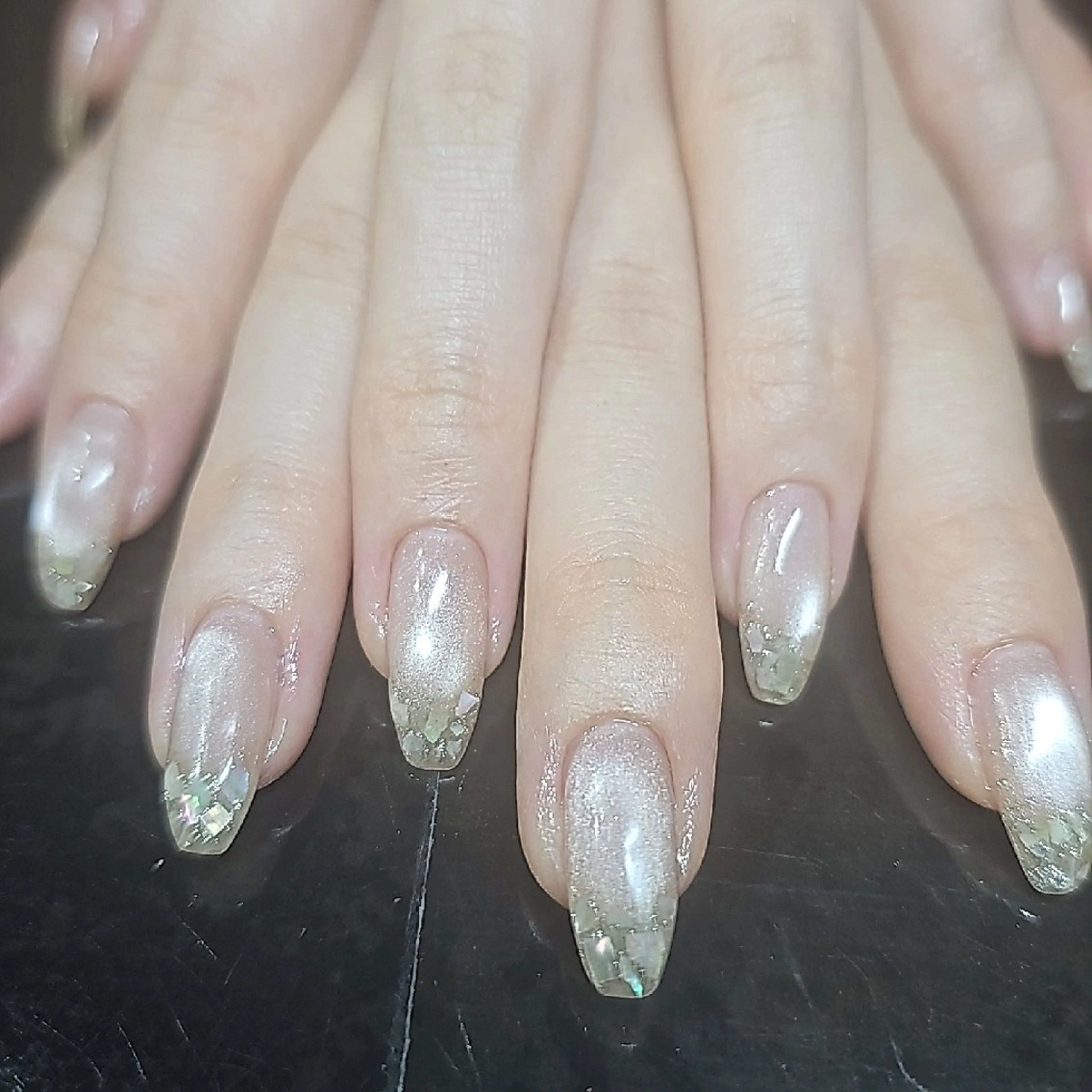 ネイル フレンチネイル マグネットネイル salon de Princess所属・salon de  Princessのネイルデザイン