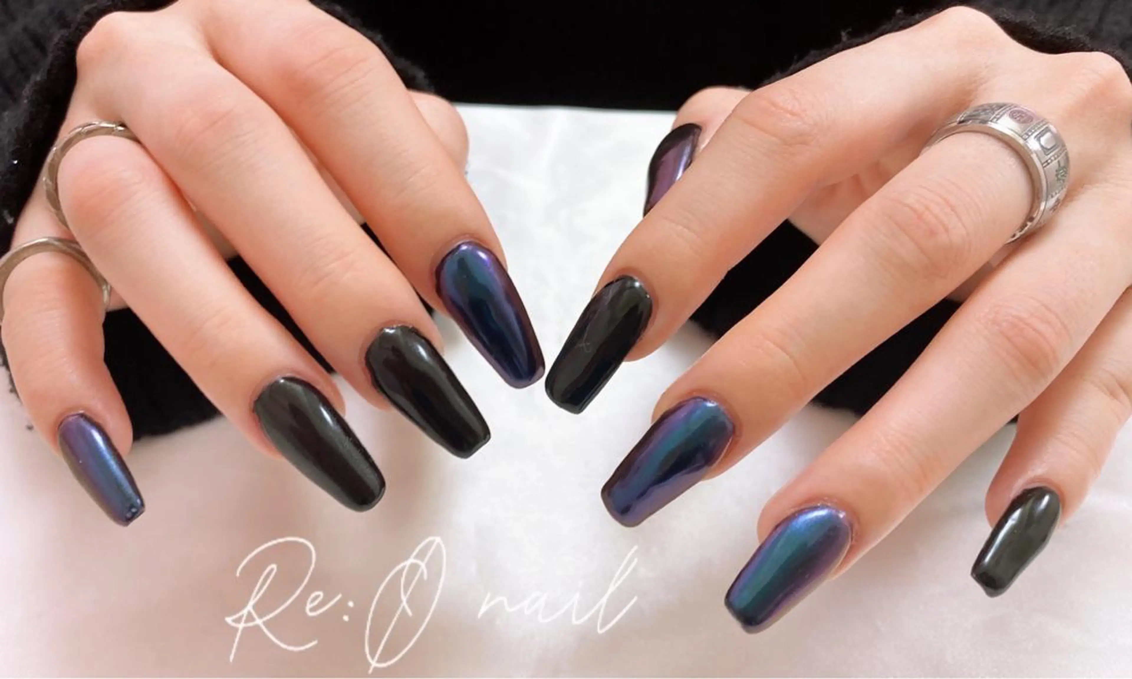 ネイル ハンドネイル Re:Ø nail 🩵TSUJIのネイルデザイン