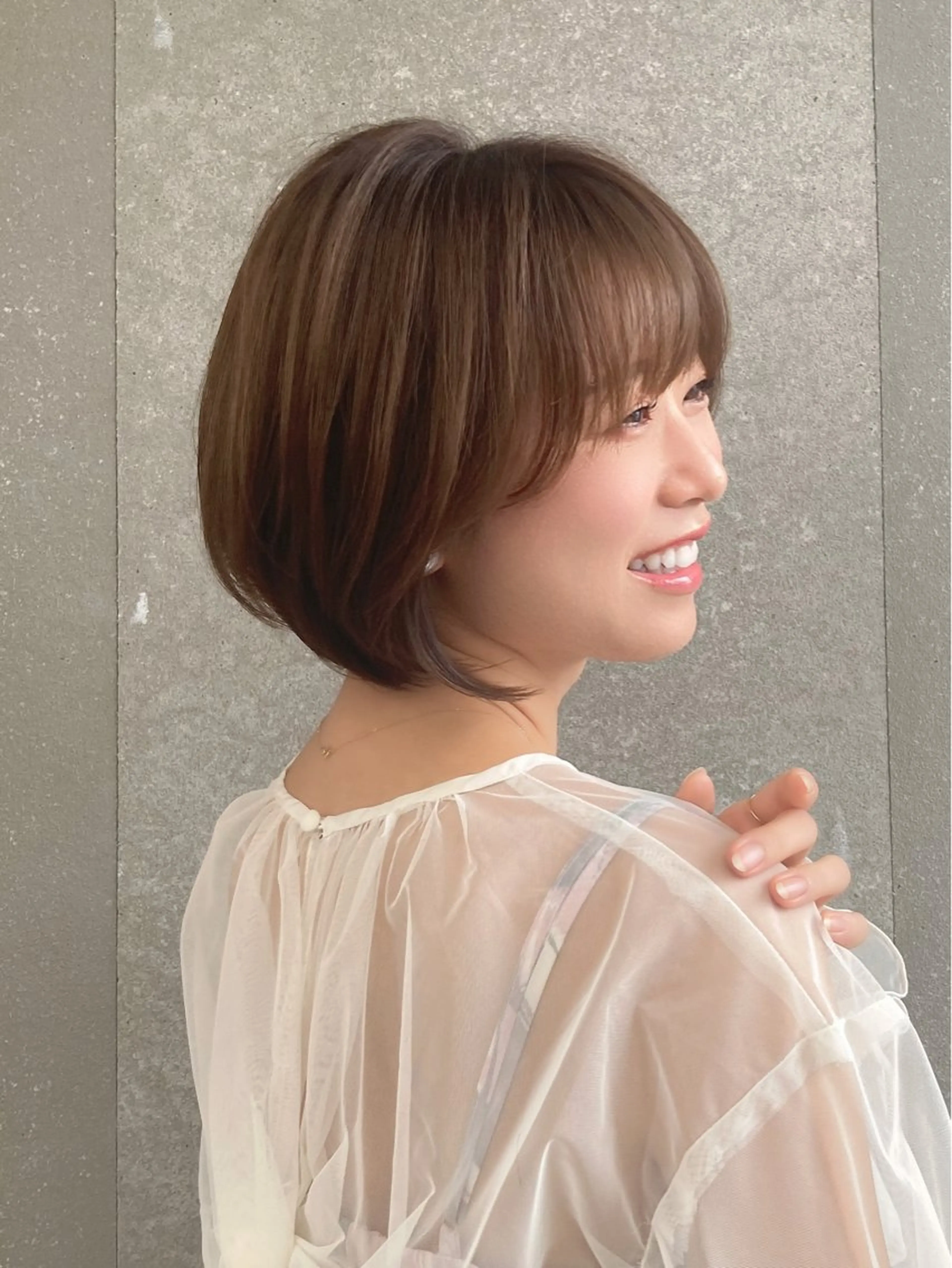 ショート カラー ショートボブ ボブ レイヤーカット ショートヘア カット ヘアカラー トリートメント 💎ボブ/似合わせの 達人/縮毛矯正/畔上のヘアスタイル
