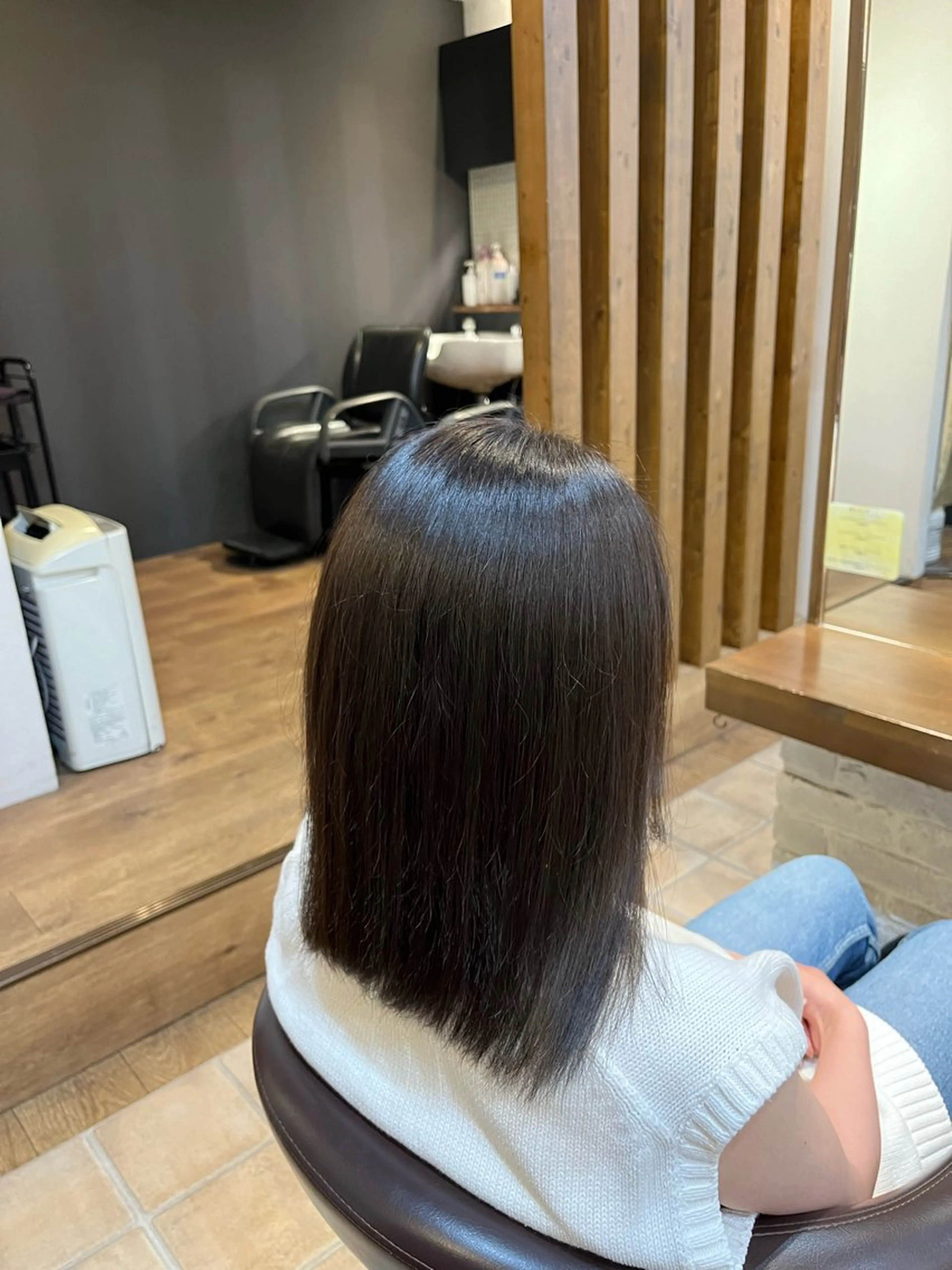 ミディアム カラー グレージュ イルミナカラー Cecil hair JR尼崎店所属・JR尼崎店 村田 優真のヘアスタイル