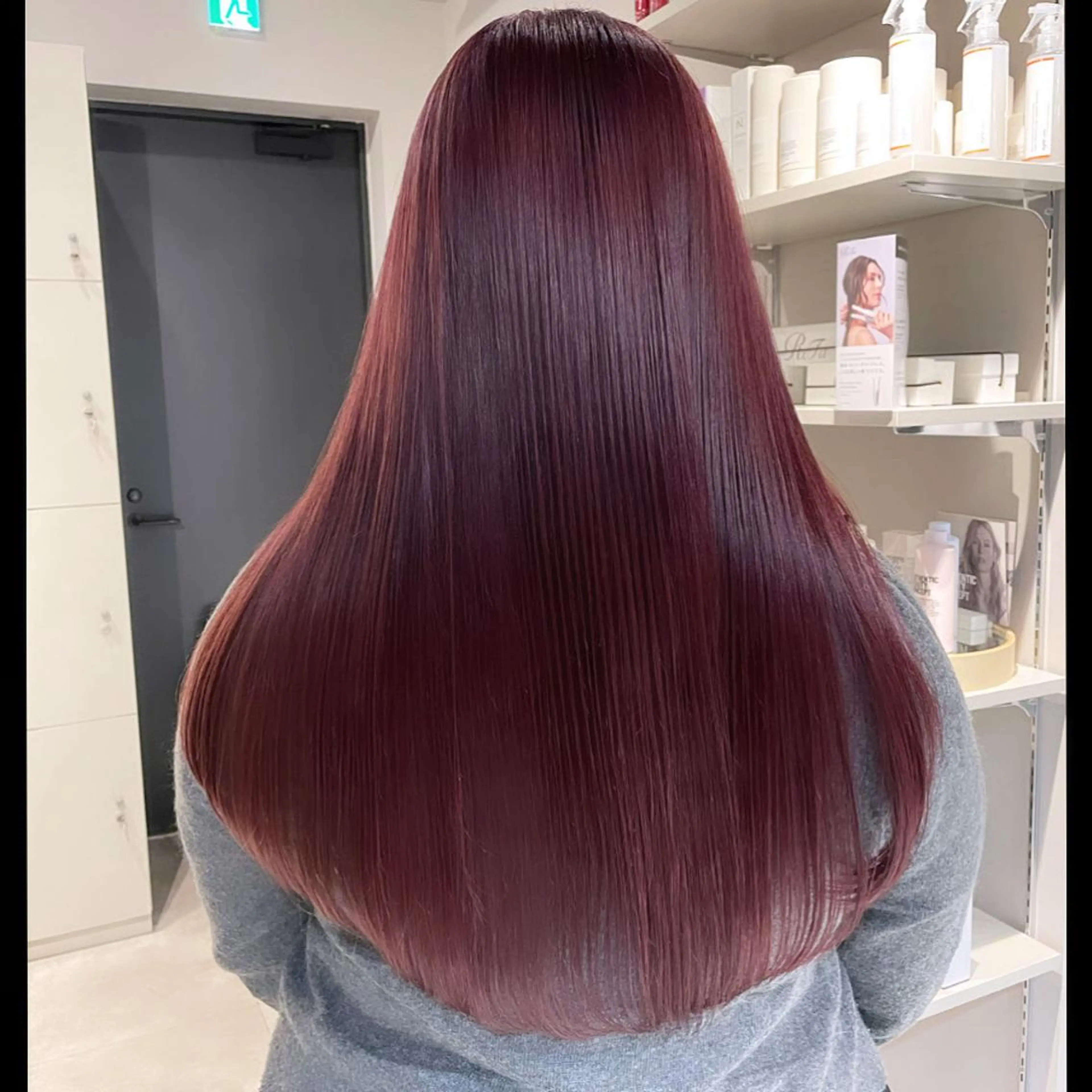 セミロング カラー ピンクカラー ピンクパープル パープルカラー ヘアカラー トリートメント ブリーチ👩‍🦳/ ‪✂︎MANAMIのヘアスタイル