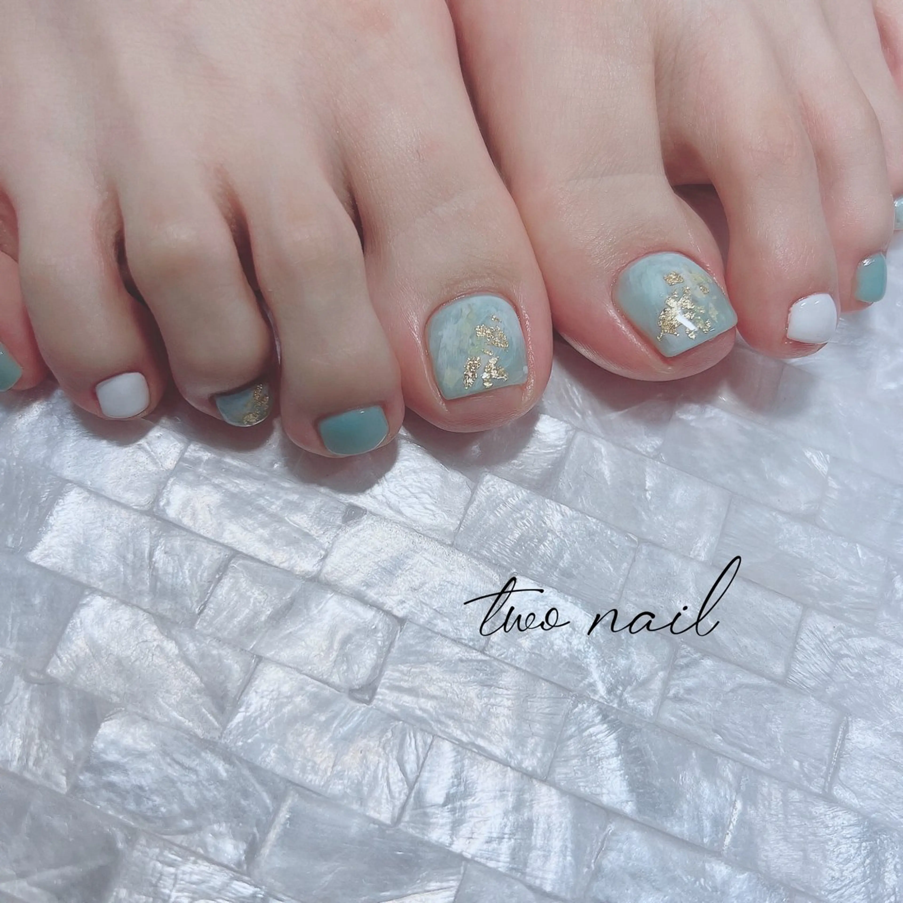 ネイル アートネイル フットネイル ハート ニュアンスネイル オフィスネイル フットネイル two nailのネイルデザイン