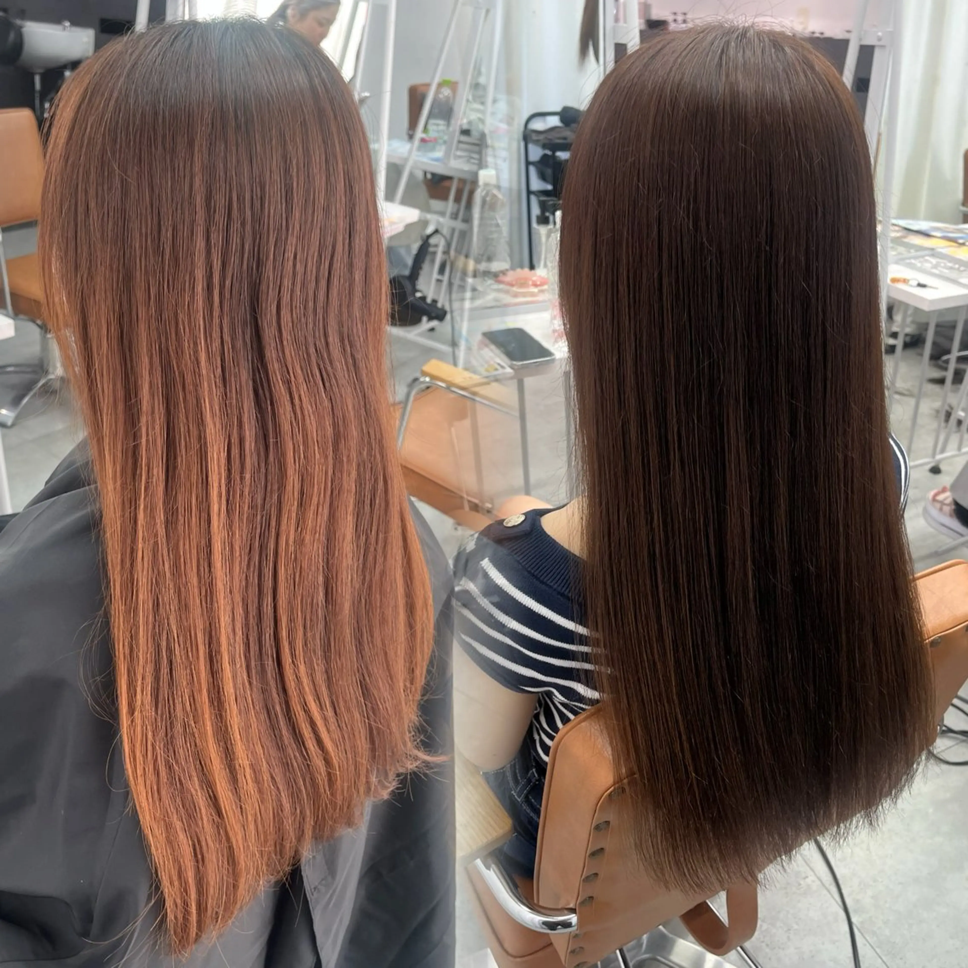 ロング ヘアカラー 髪質改善/グレージュ サラサ🩶ᩚのヘアスタイル