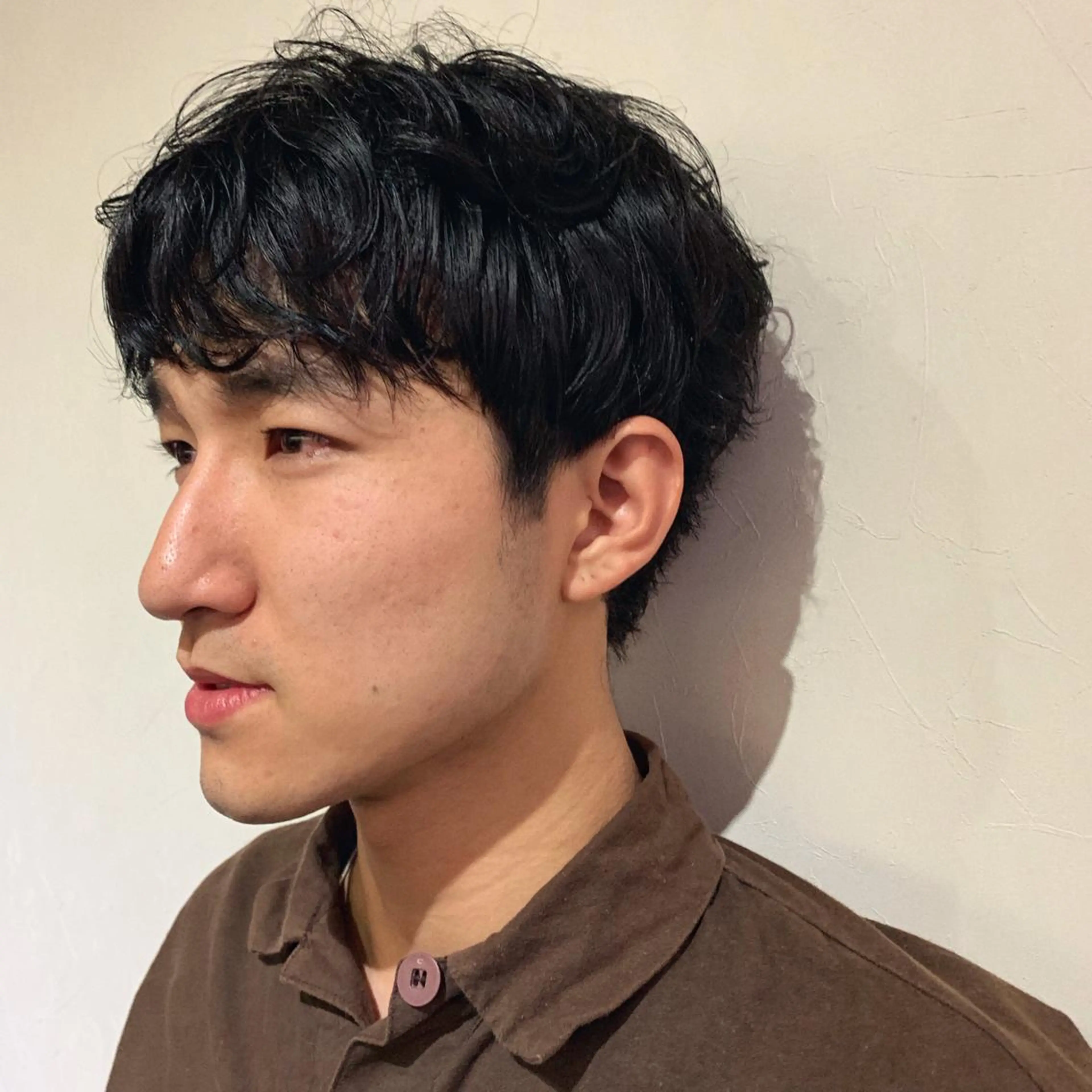 ショート メンズ パーマ/透明感カラー /ボブ/吉田一生のヘアスタイル