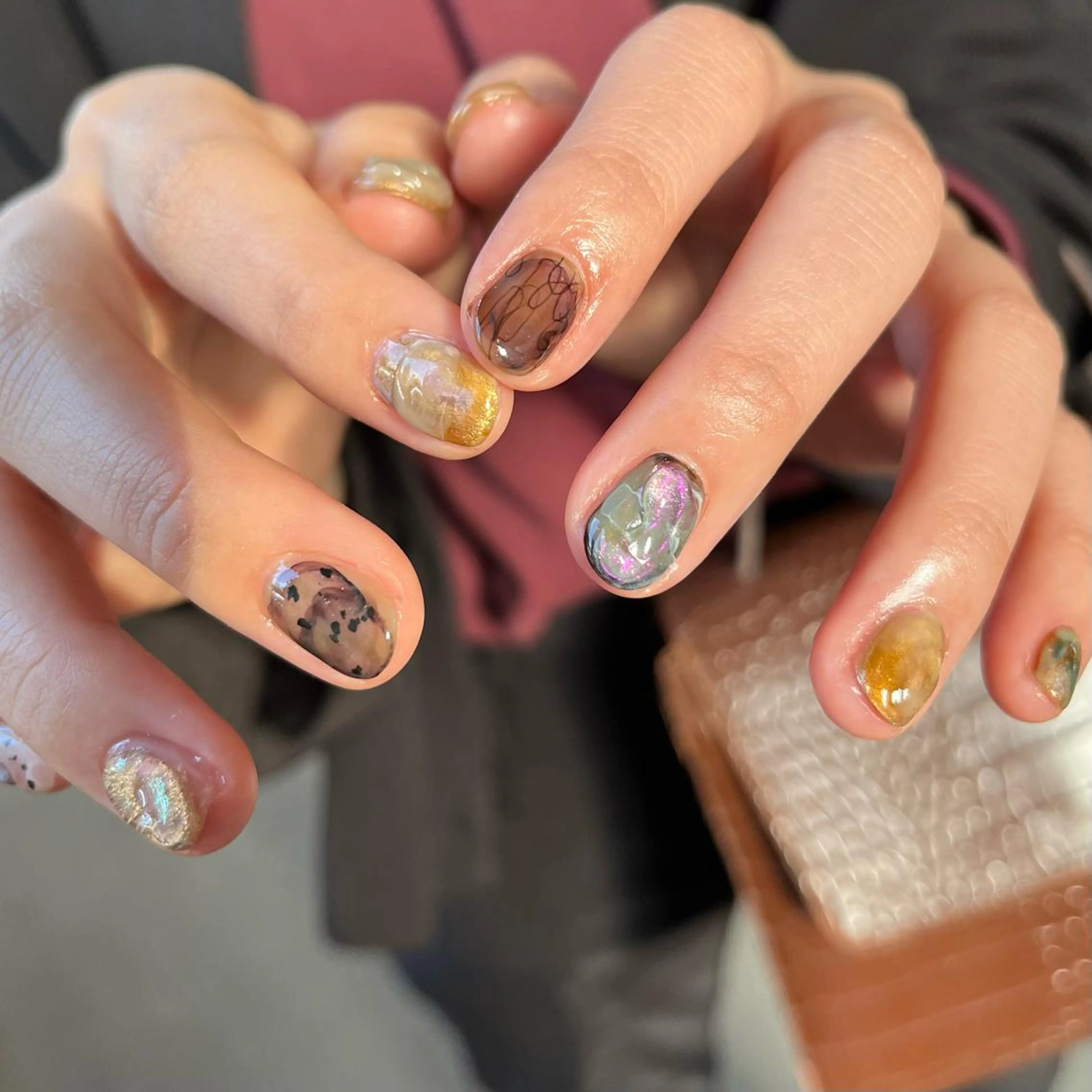 ネイル ニュアンスネイル ハンドネイル nail salon O (en)所属・vegh. nail／阿波座のネイルデザイン