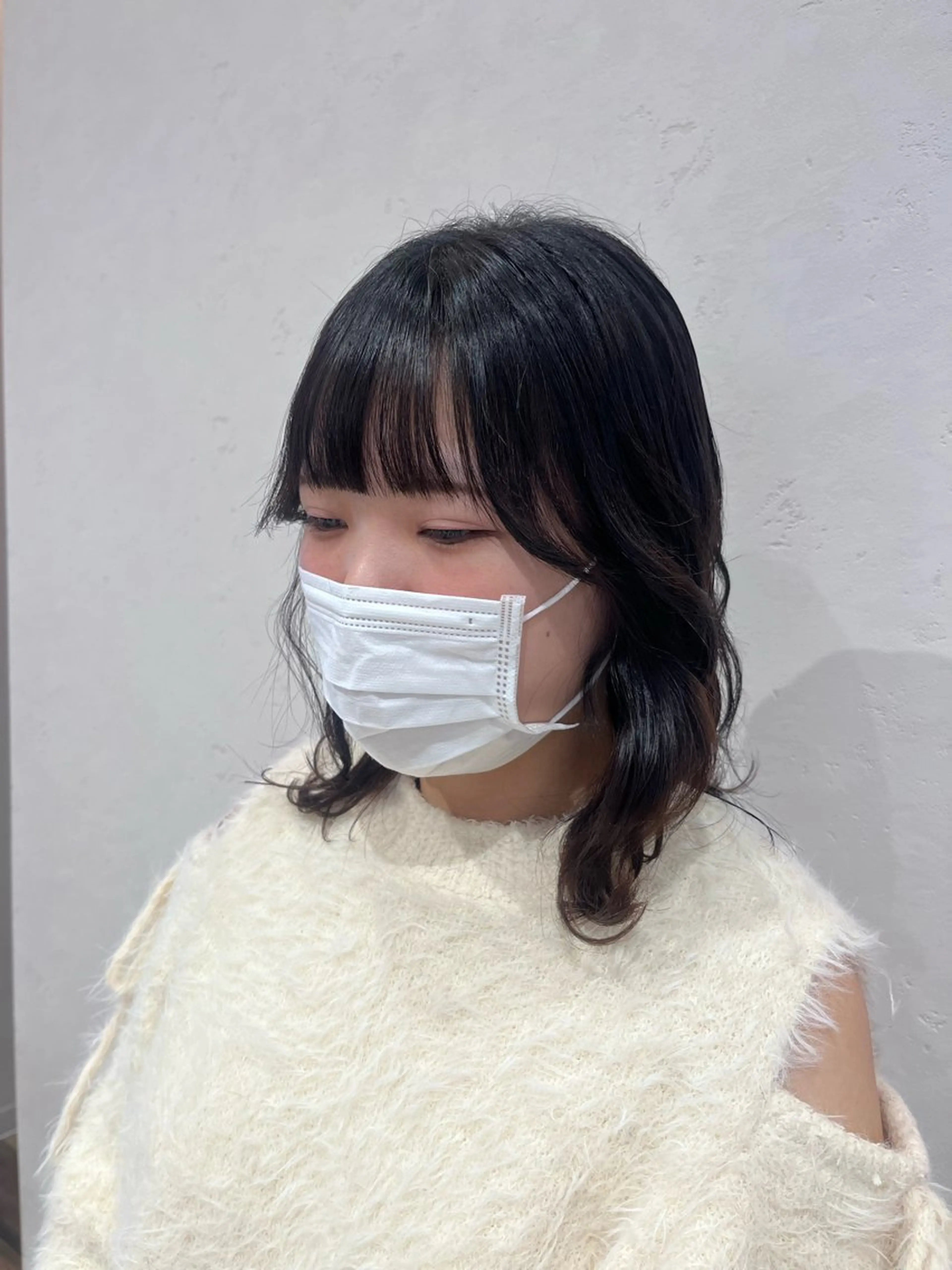 ミディアム カット 北島 遥香🫧インナ ー /ベージュカラーのヘアスタイル