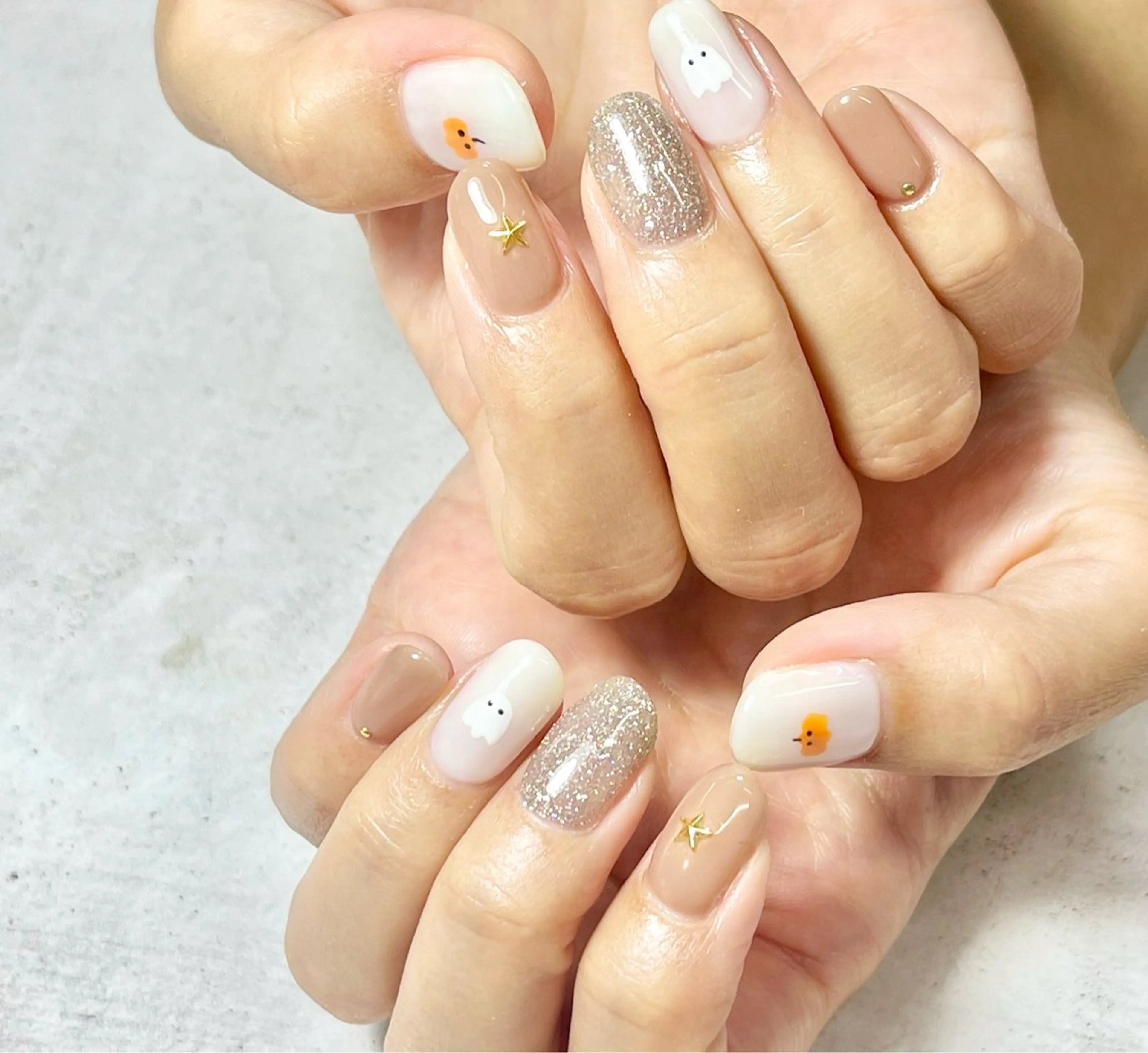 ネイル ハロウィン ハンドネイル more Private Nail Salon所属・K. makiのネイルデザイン